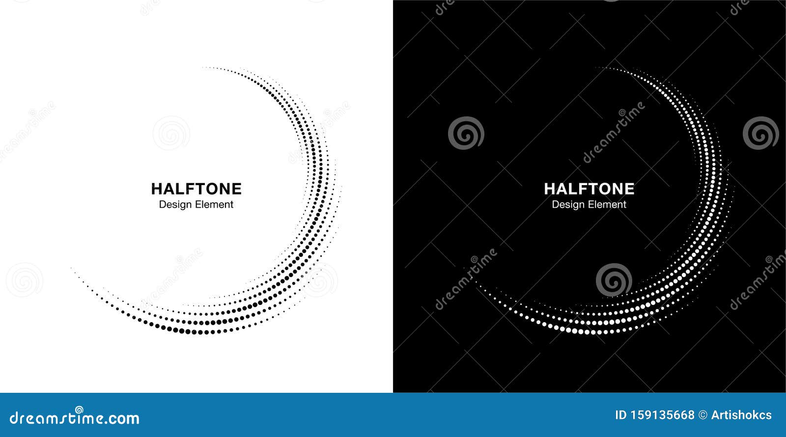 halftone circular dotted frames set. circle dots  on the white background. logo halftone  . 