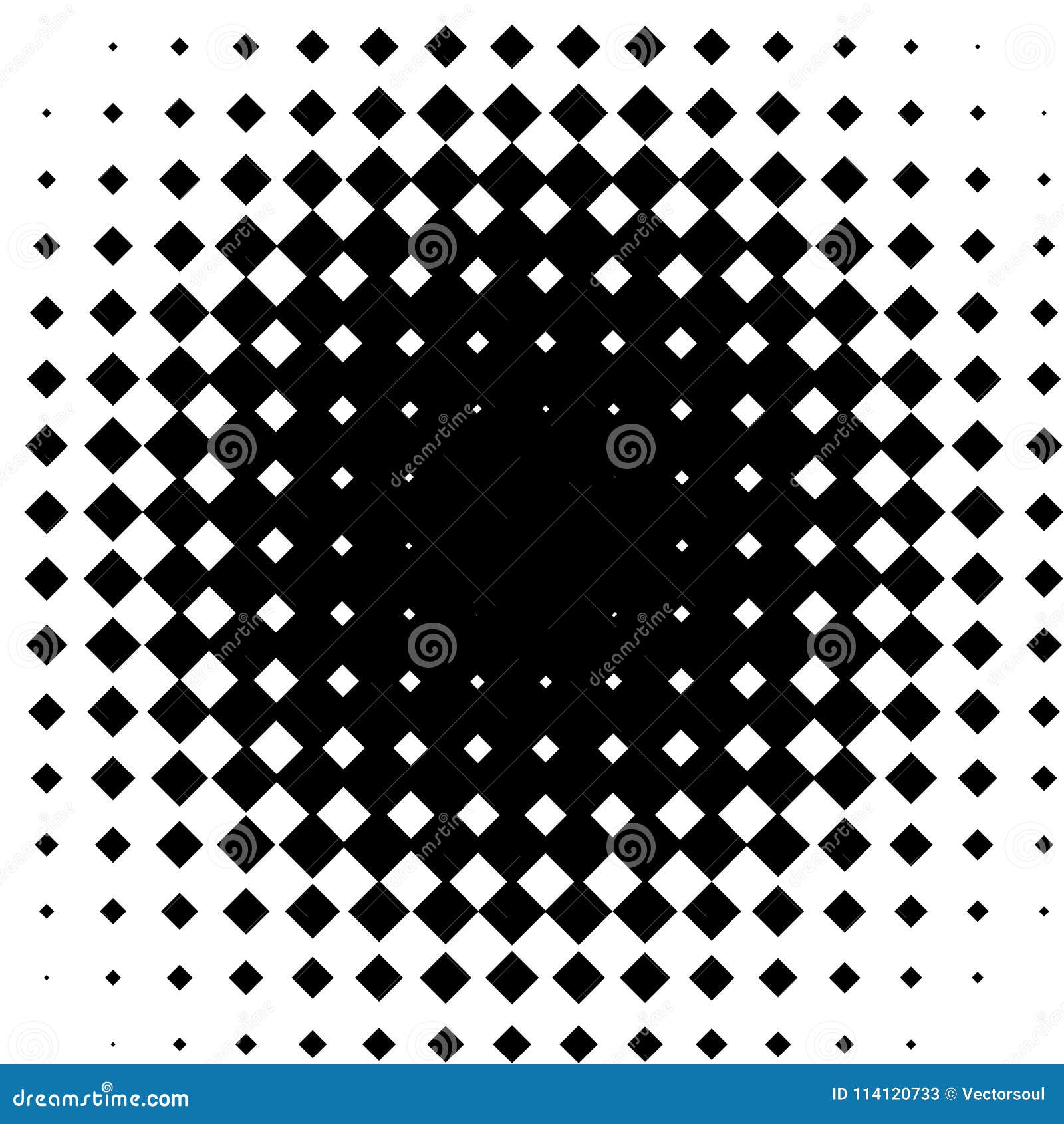 Halftone Element Abstract Geometric Graphic With Half Tone Pattern