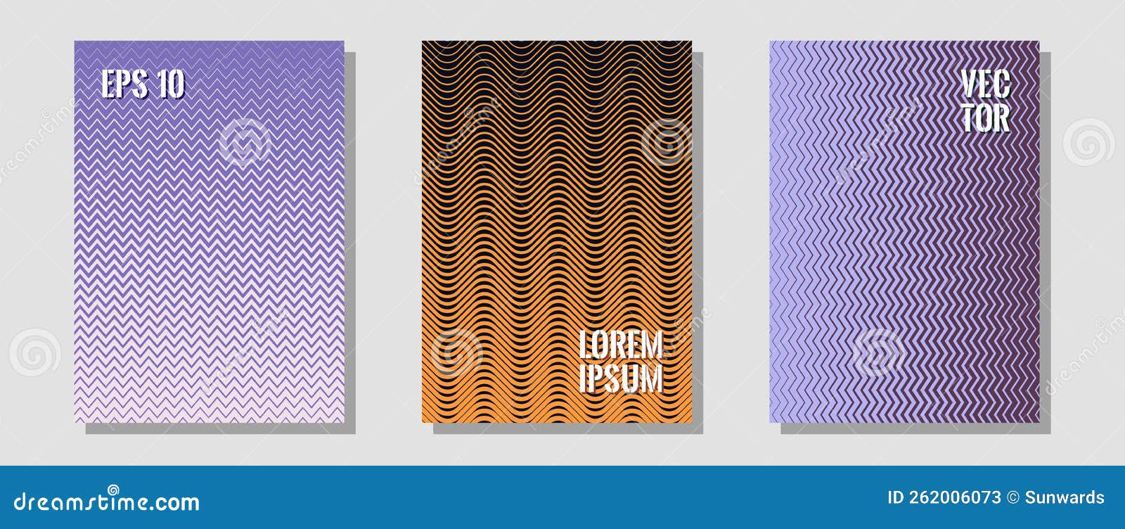 halftone flat patterns abstract  set.