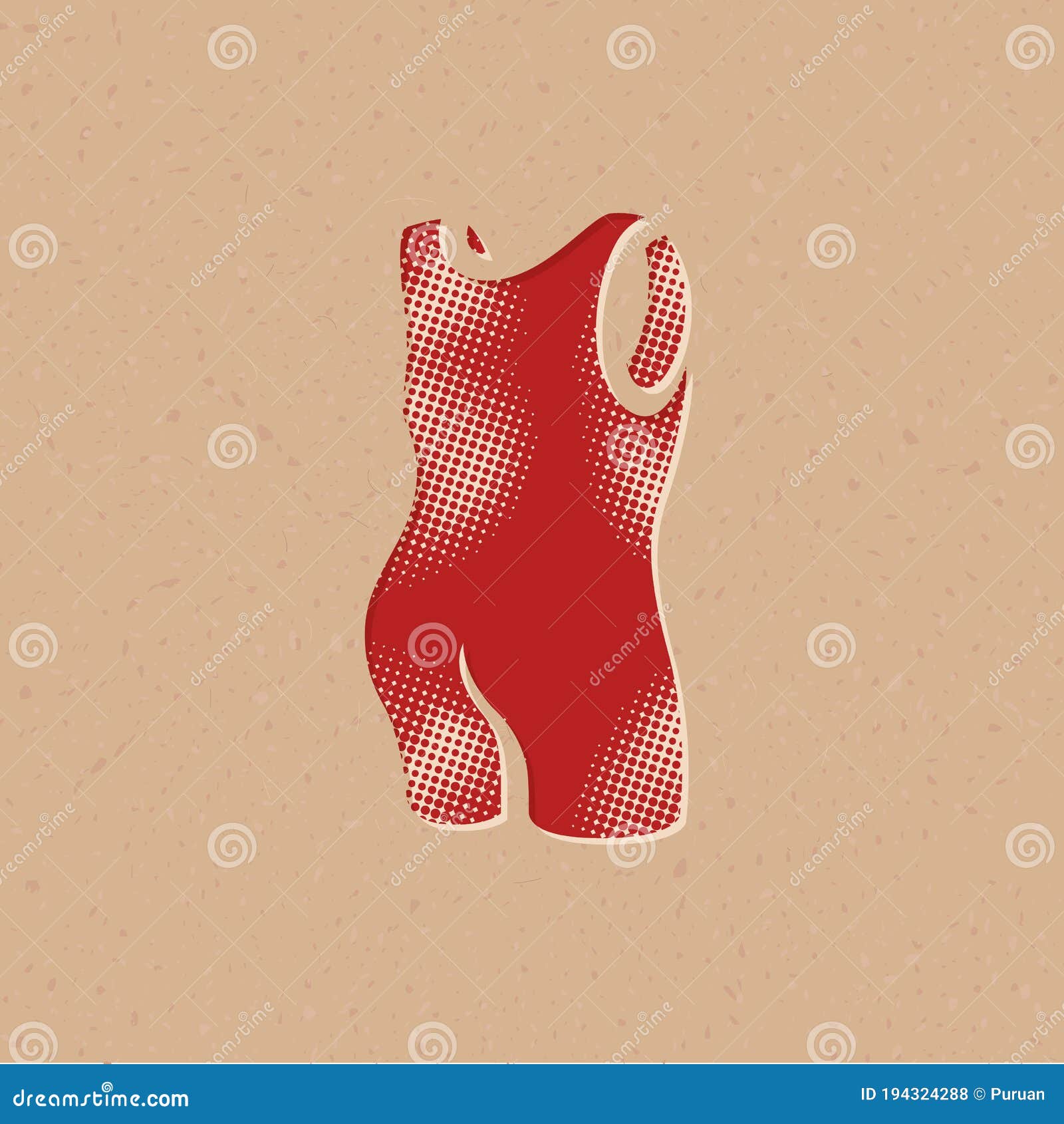 Halftone Icon Triathlon Suit Stock Vector Illustration of sprint