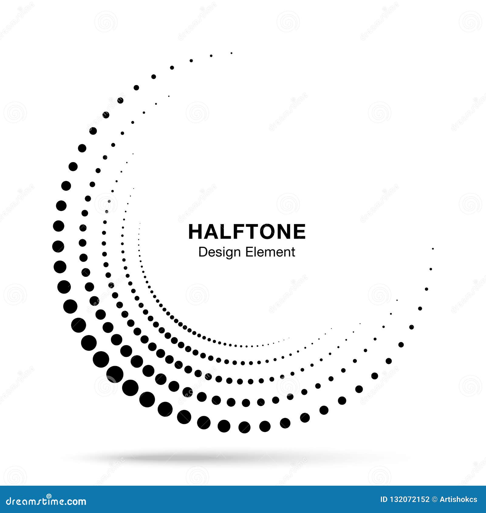 half circle logo design