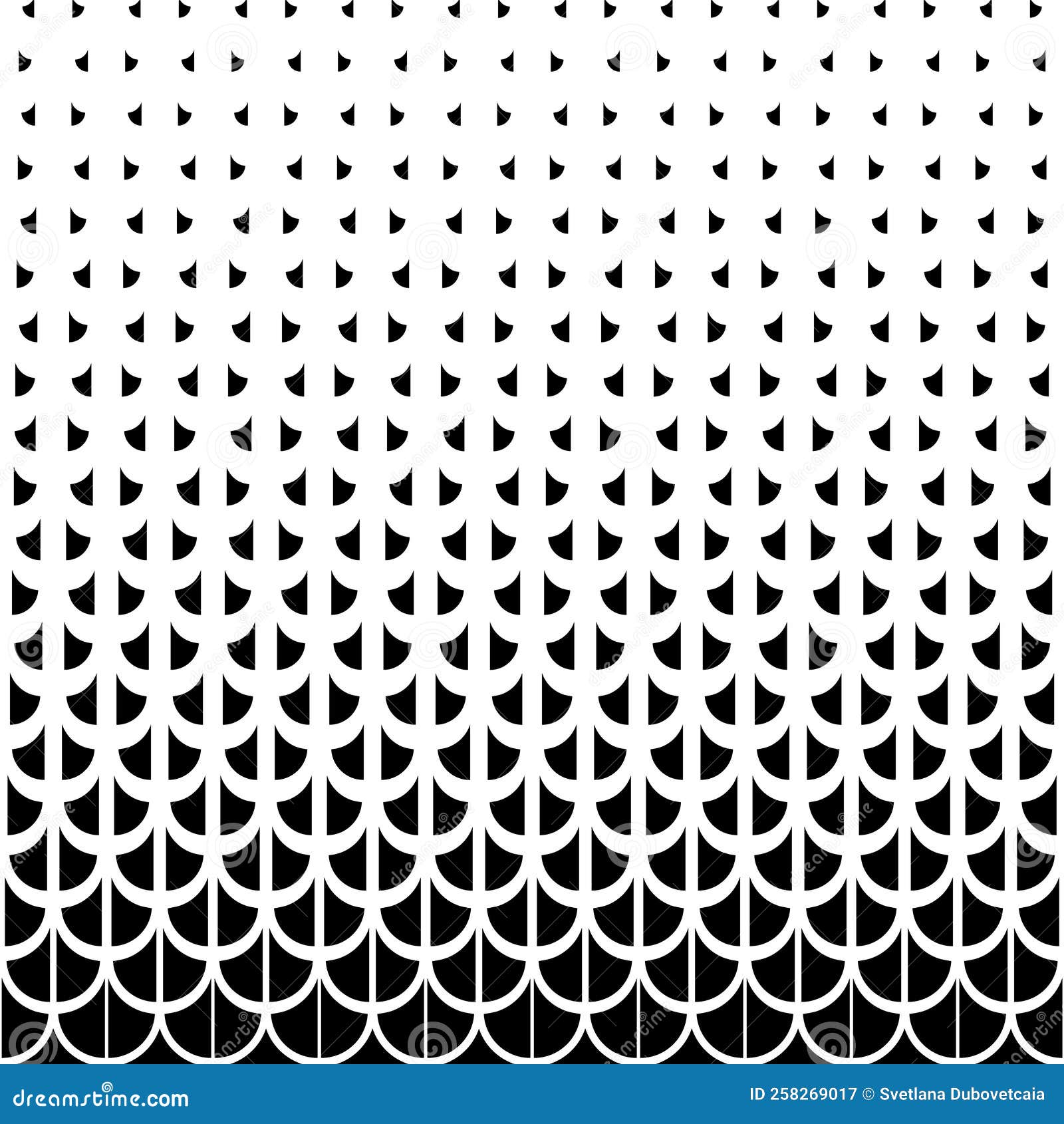 halftone seamless pattern. repeated black fade geometry gradient on white background. repeating abstract faded texture for 