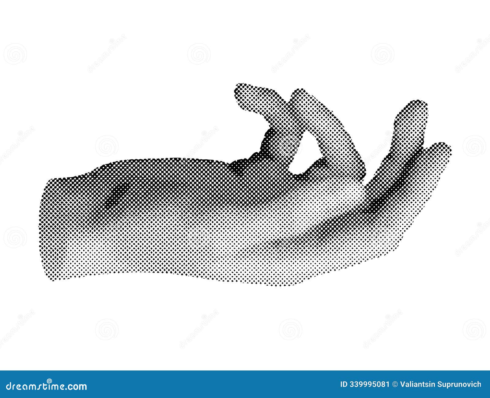 halftone style   on white background