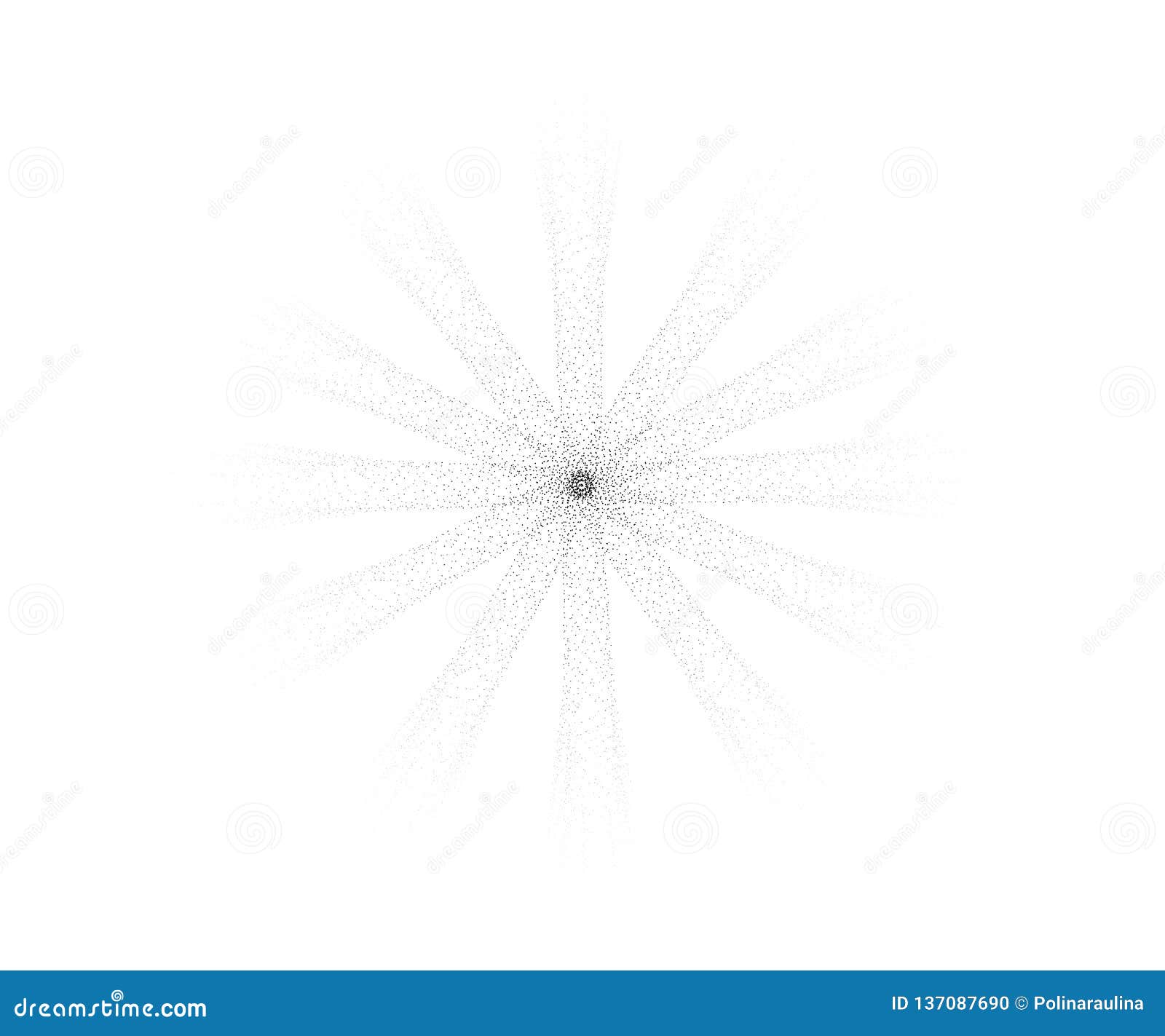 halftone sun.engraving  sun with scattering rays of dots.halftone rays of the sun from dots.