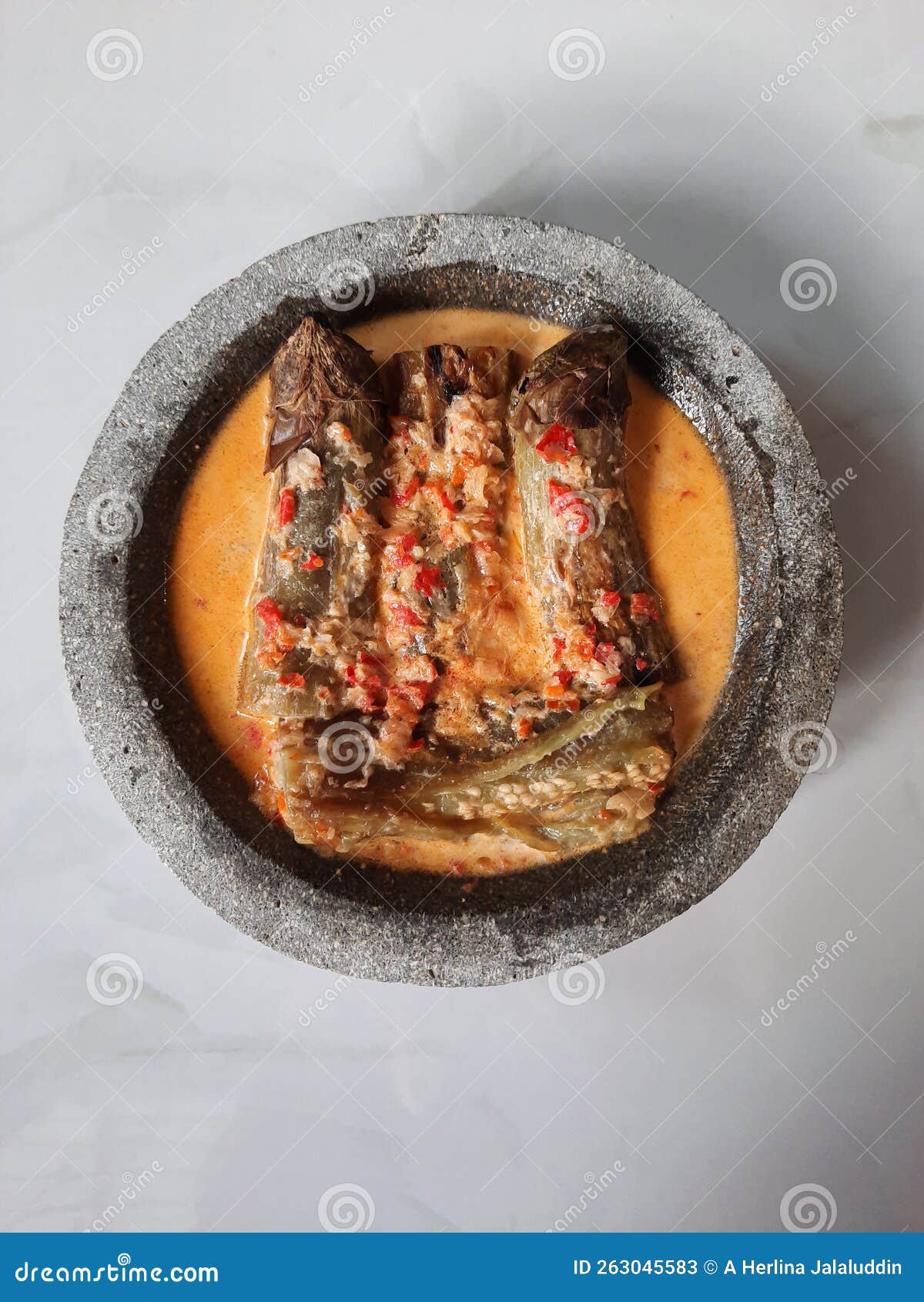 The Halibut Eggplant Itself is Cooked Using Coconut Milk, Shallots