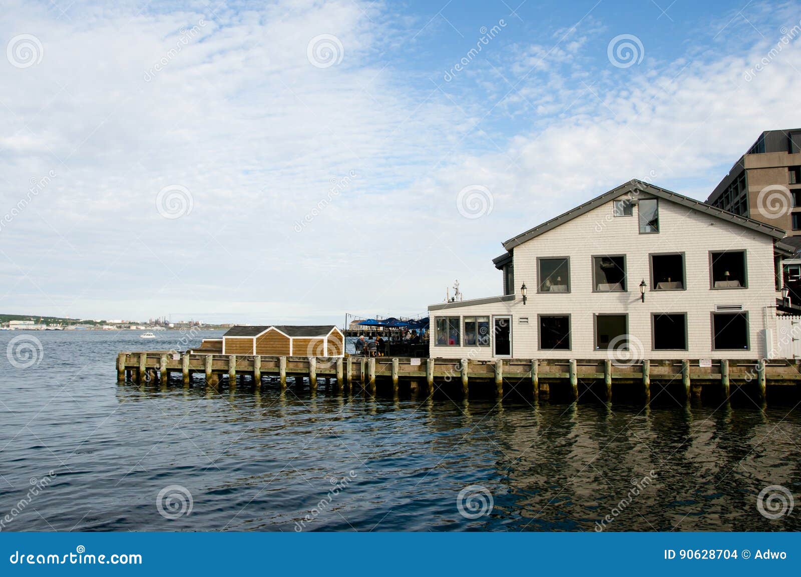 Halifax Waterfront Buildings Nova Scotia Canada Stock Photo Image