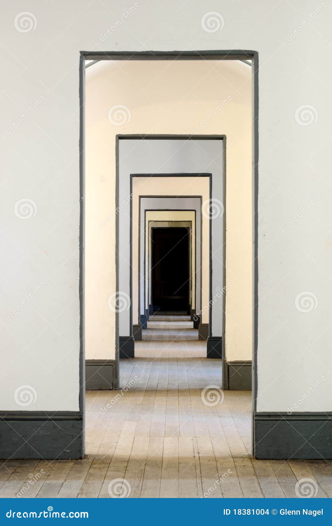 Hall of many doors stock photo. Image of francisco, hallway 18381004