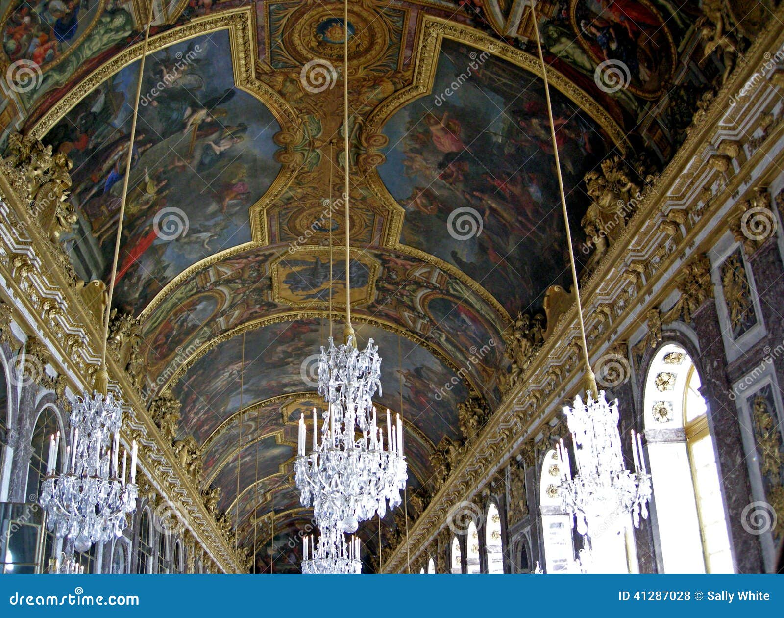 Hall Of Mirrors Versailles Stock Photo Image Of Paris