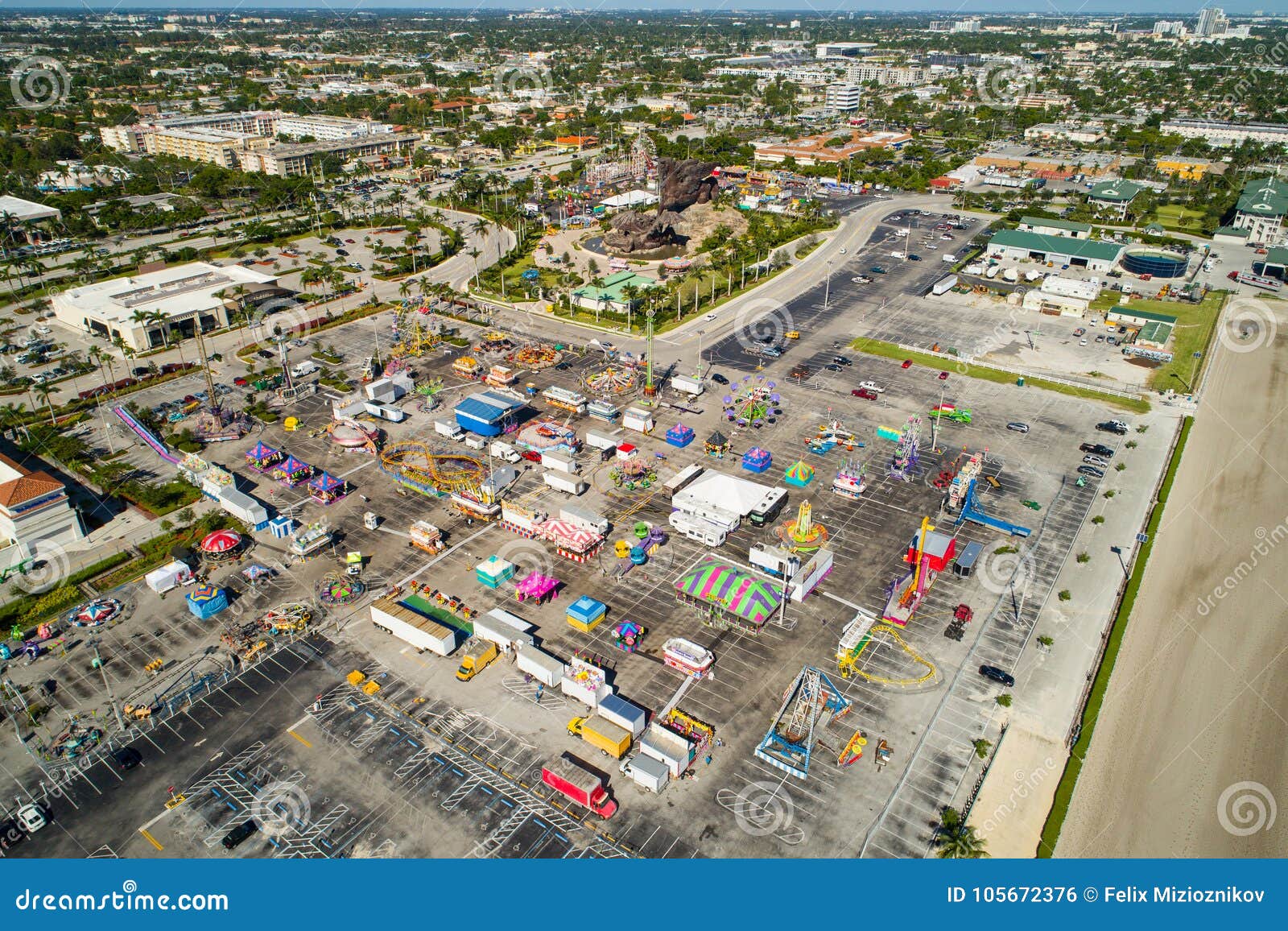 aerial image of the broward county fair and expo