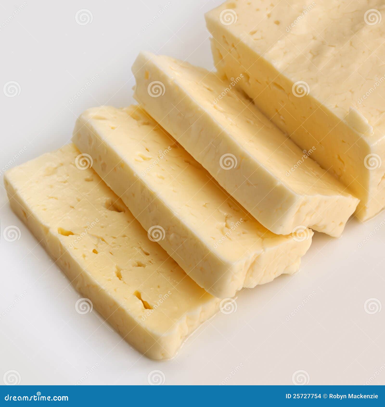halloumi cheese over white