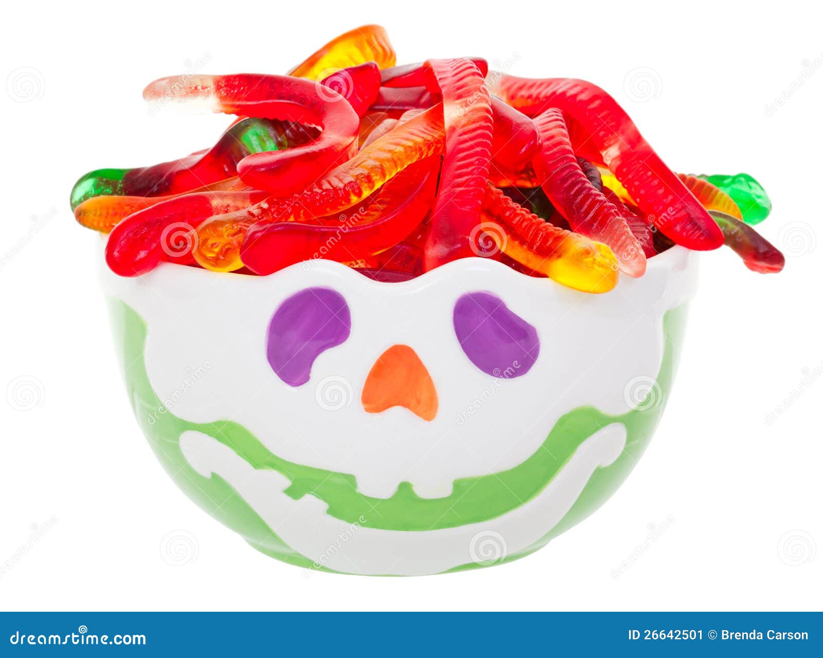 Hallowe'en Candy Bowl stock image. Image of green, candy 26642501