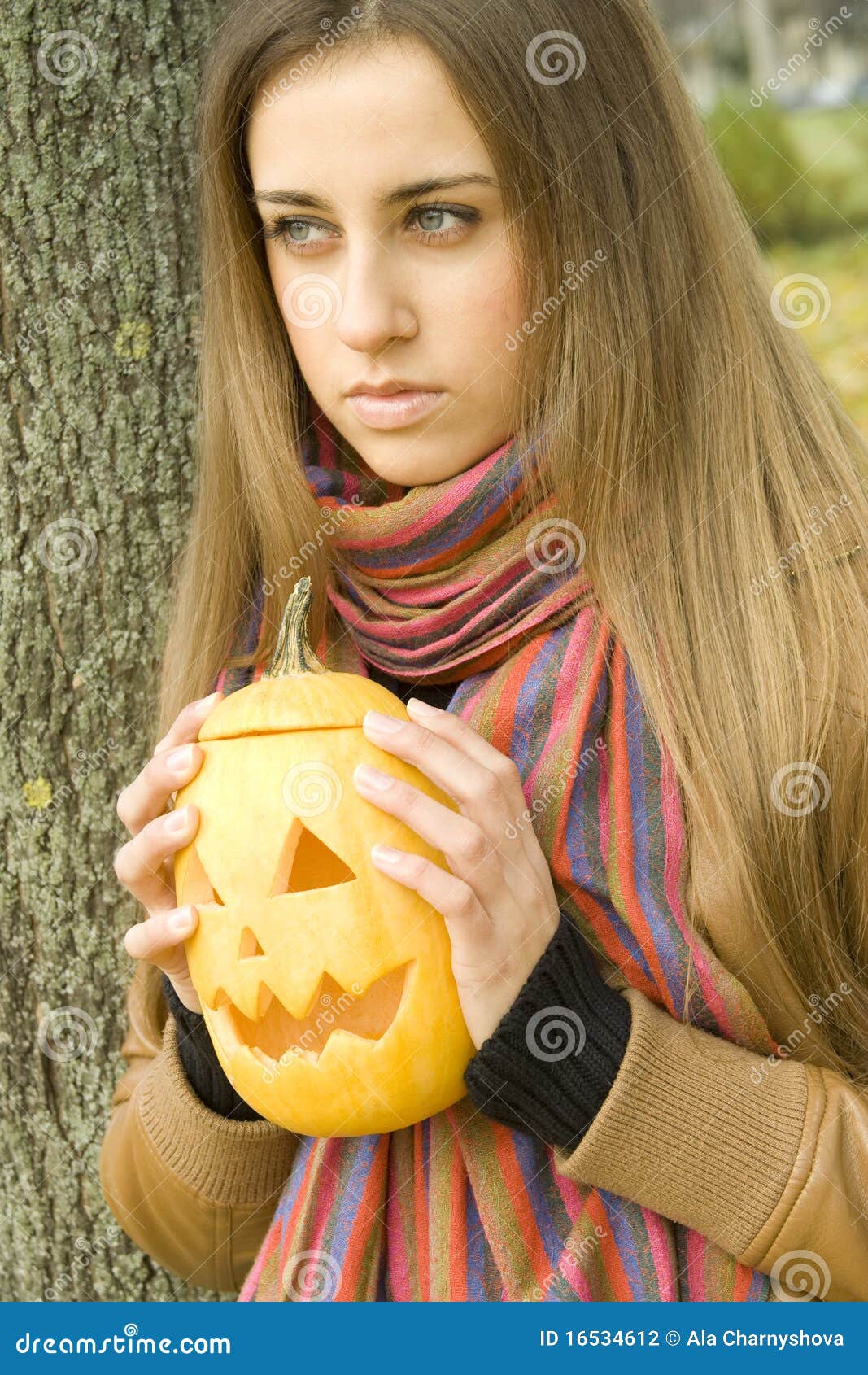 Halloween stock photo. Image of holding, mask, brown 16534612