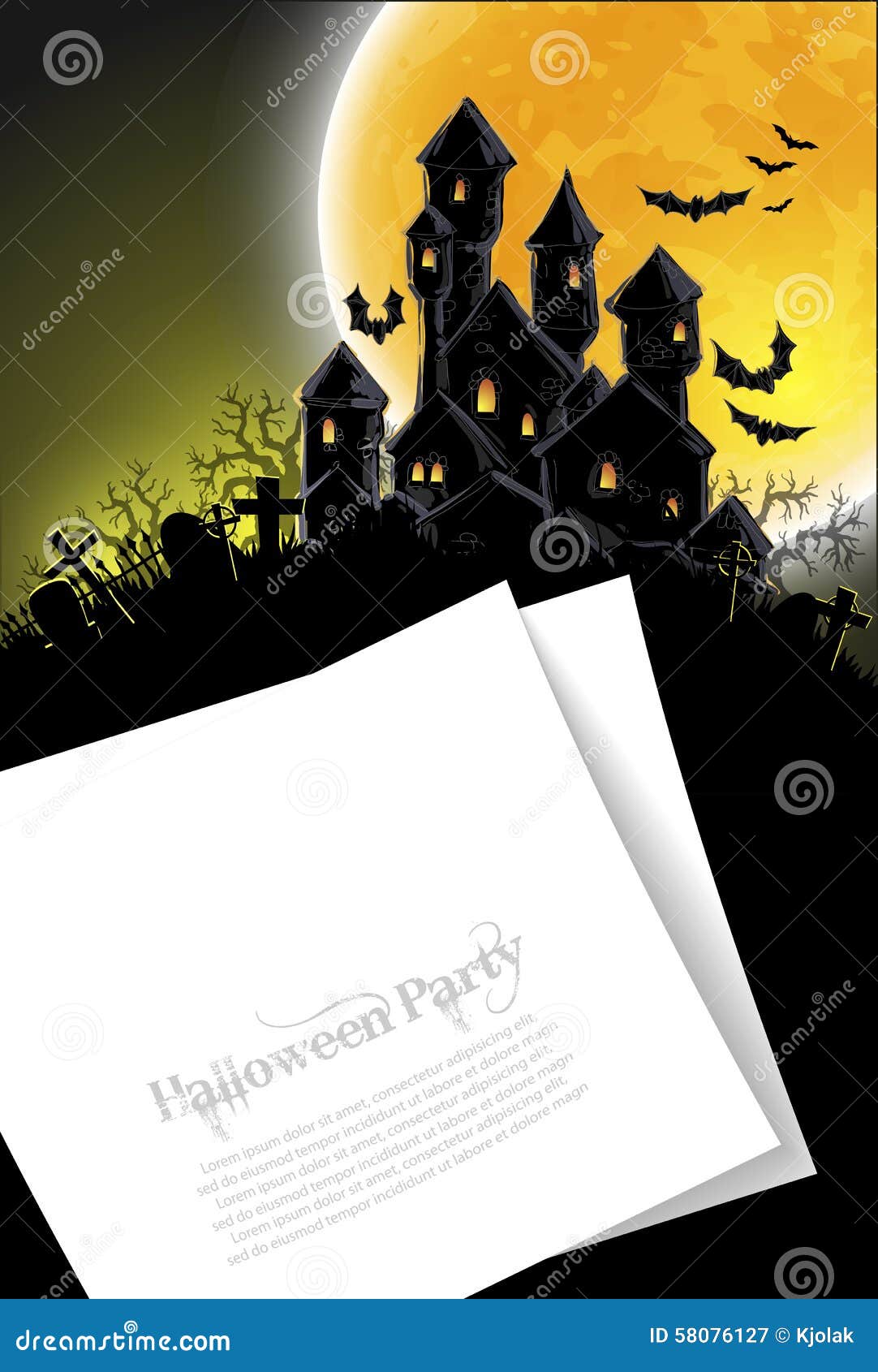 Halloween background stock vector. Illustration of scrapbook - 58076127