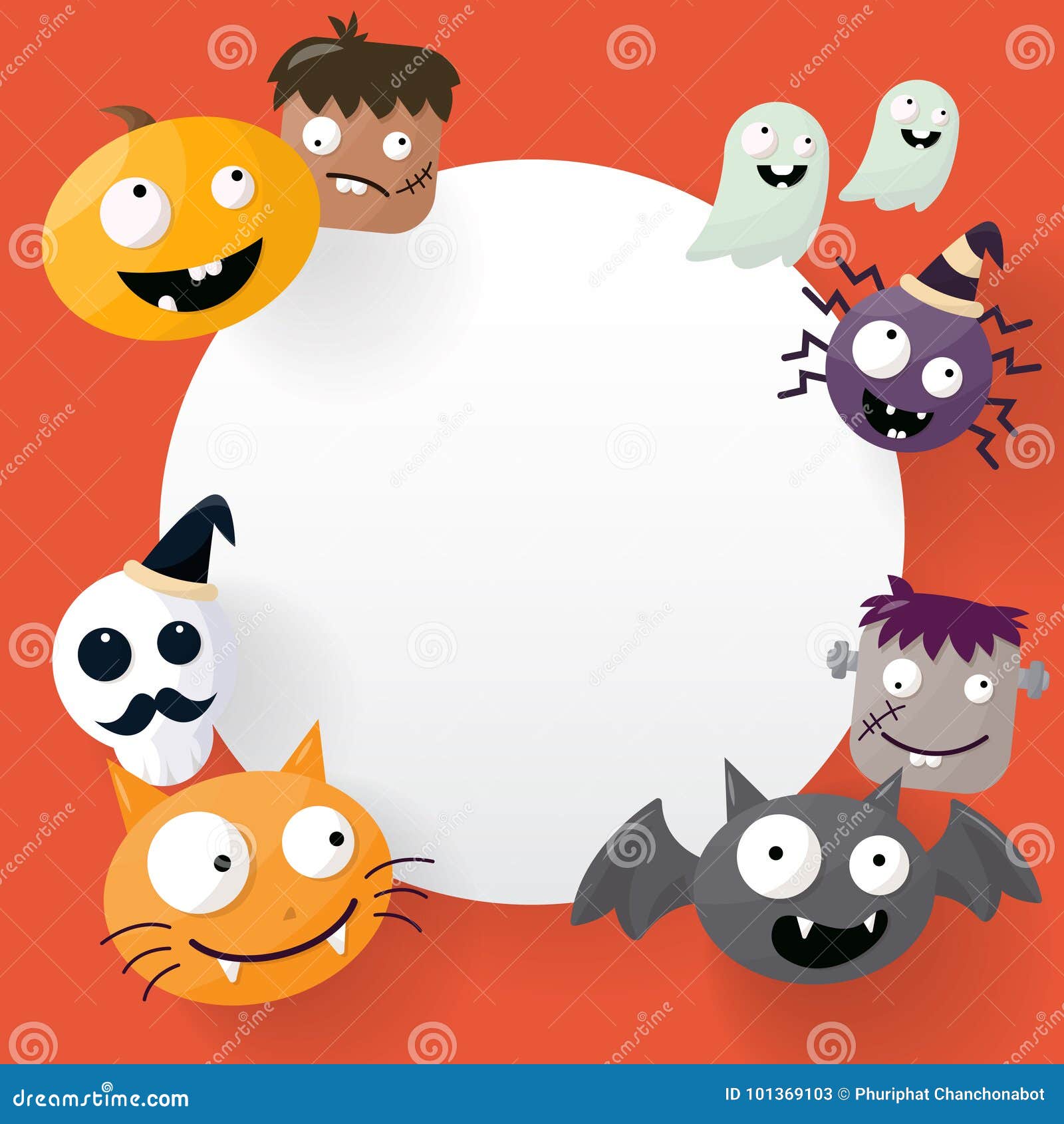 Halloween Background Vector Background Stock Vector - Illustration of ...