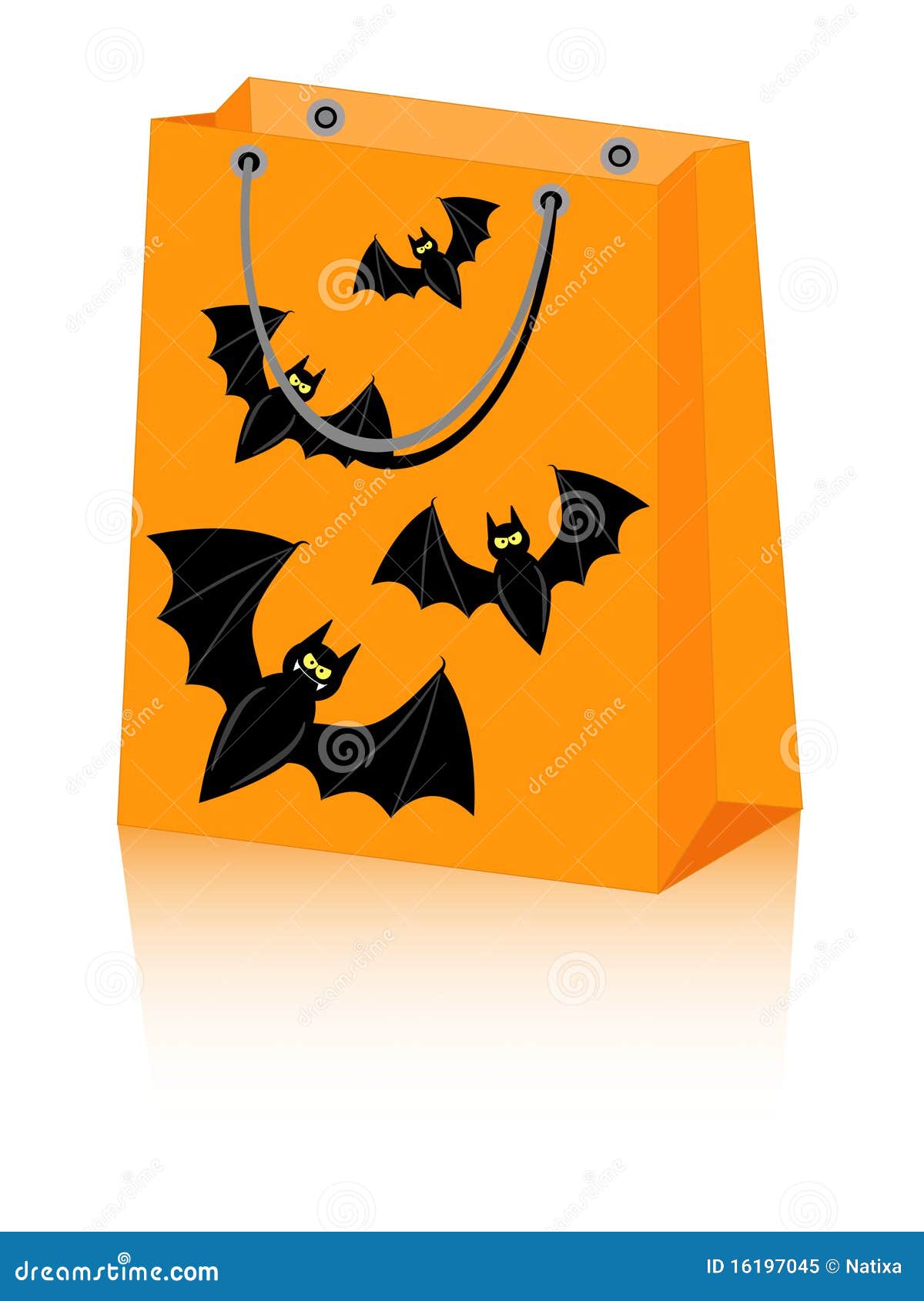 Halloween bag bat stock vector. Illustration of animal 16197045