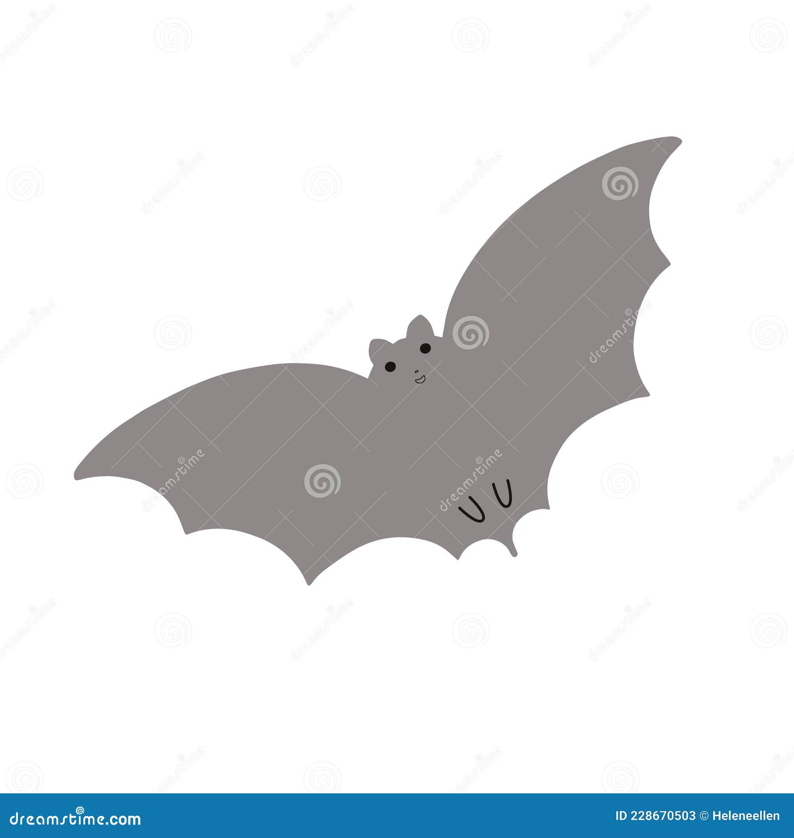 halloween bat simple fancy  , hand drawn gray animal cartoon spooky character