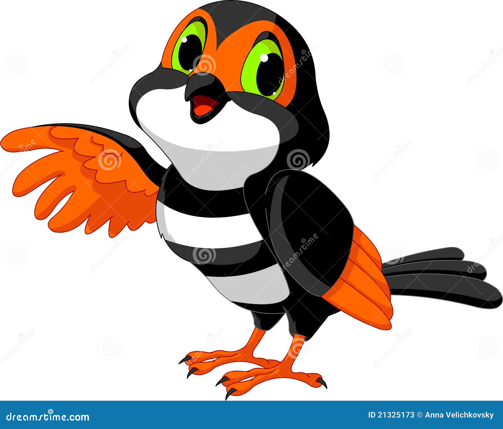 Halloween bird stock vector. Illustration of presenting 21325173