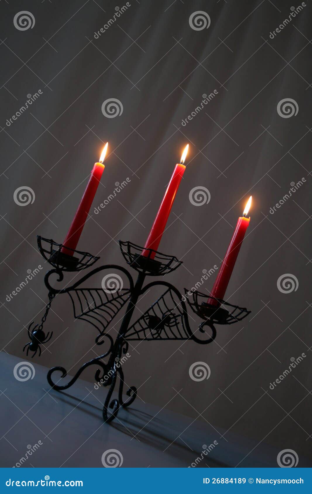 Halloween Candelabra stock image. Image of sorcerer, flame 26884189