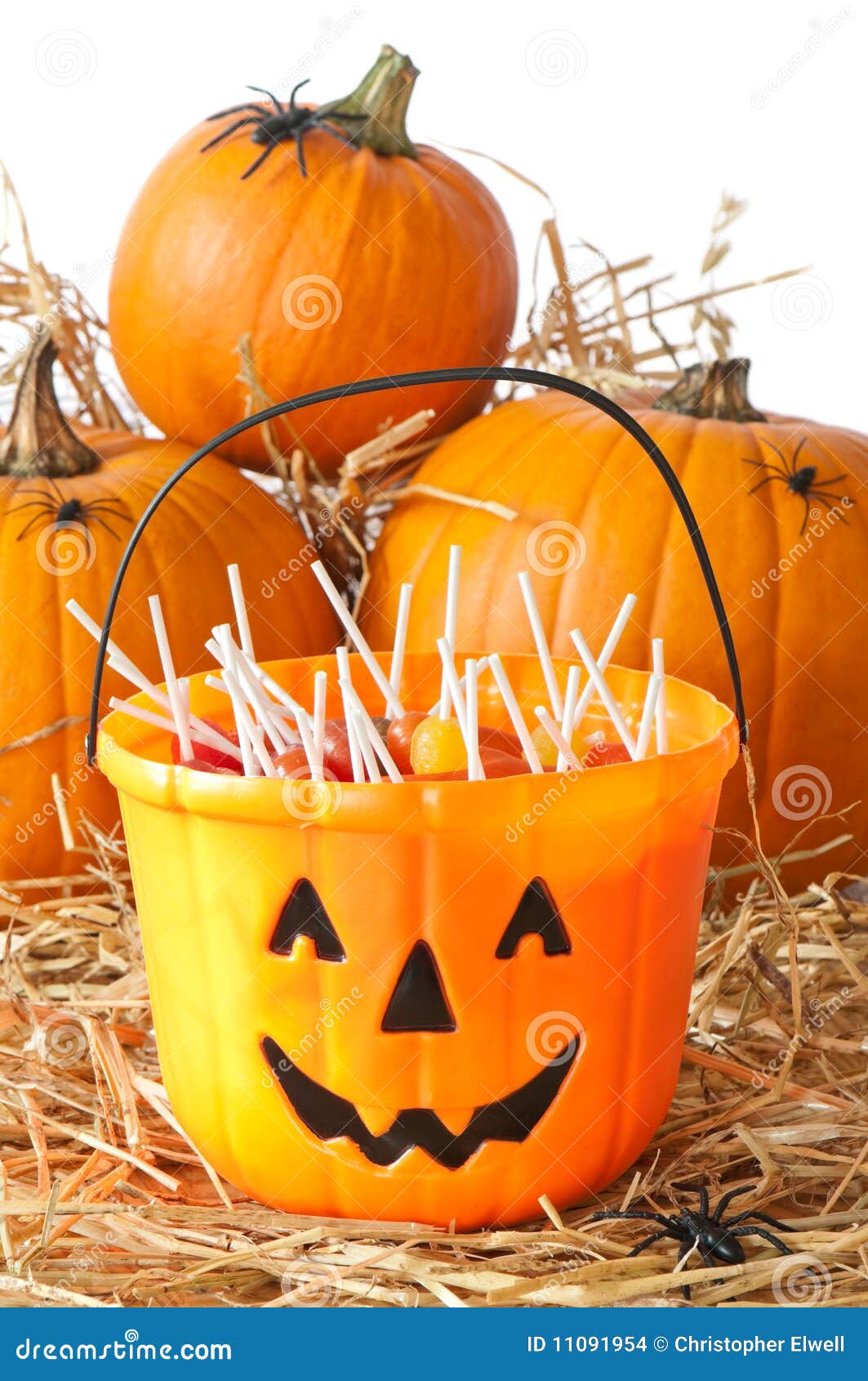 Halloween Candy Bucket stock photo. Image of scary, bucket 11091954