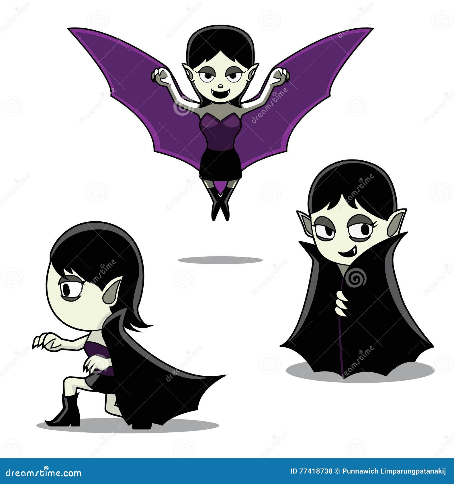 Female vampire cartoon characters