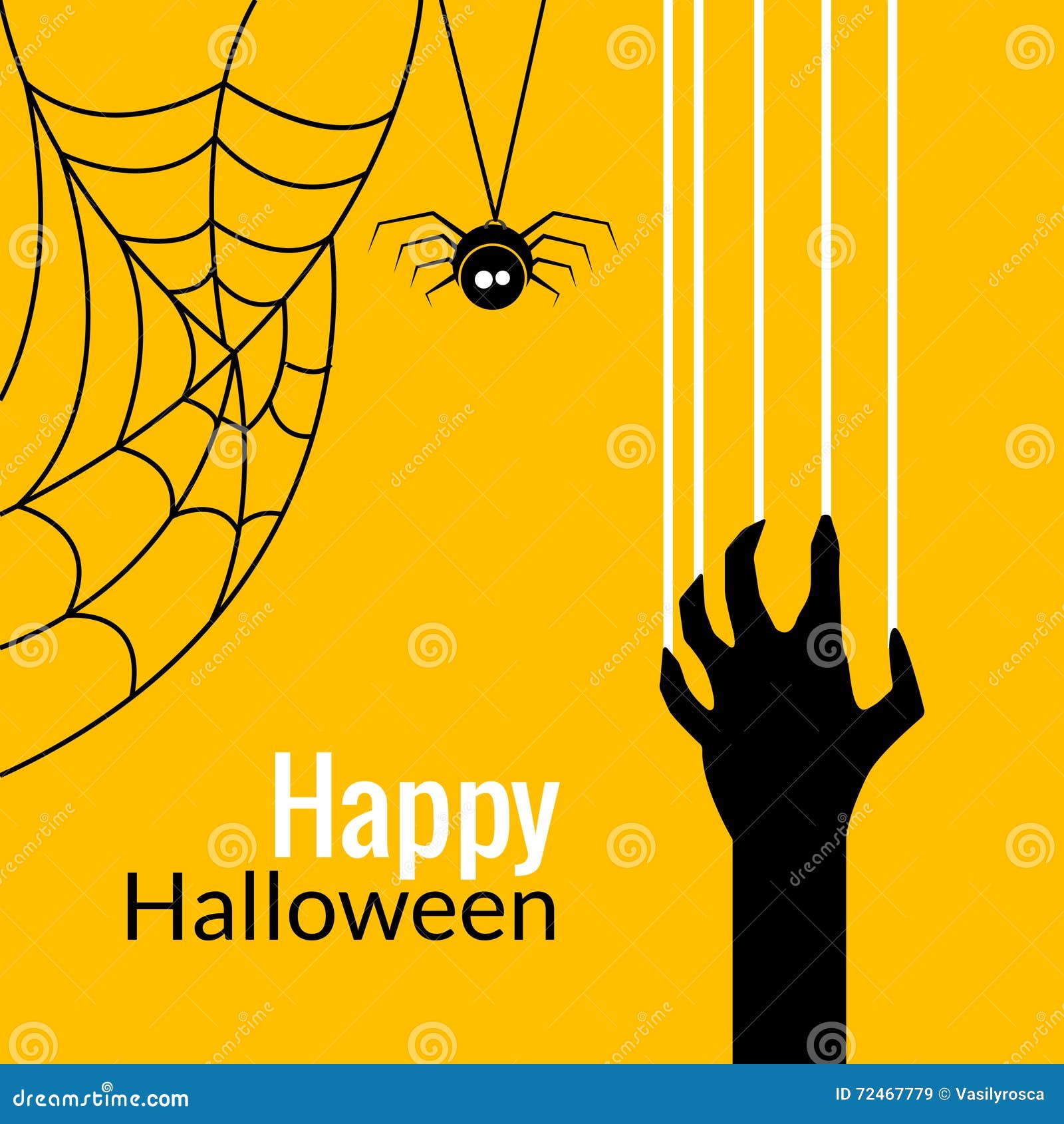 Halloween Concept with Scratching Marks on Yellow Wall from Zombie