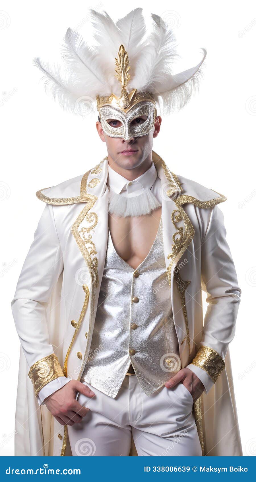 halloween costumes - front view mid shot of white man dressed as
