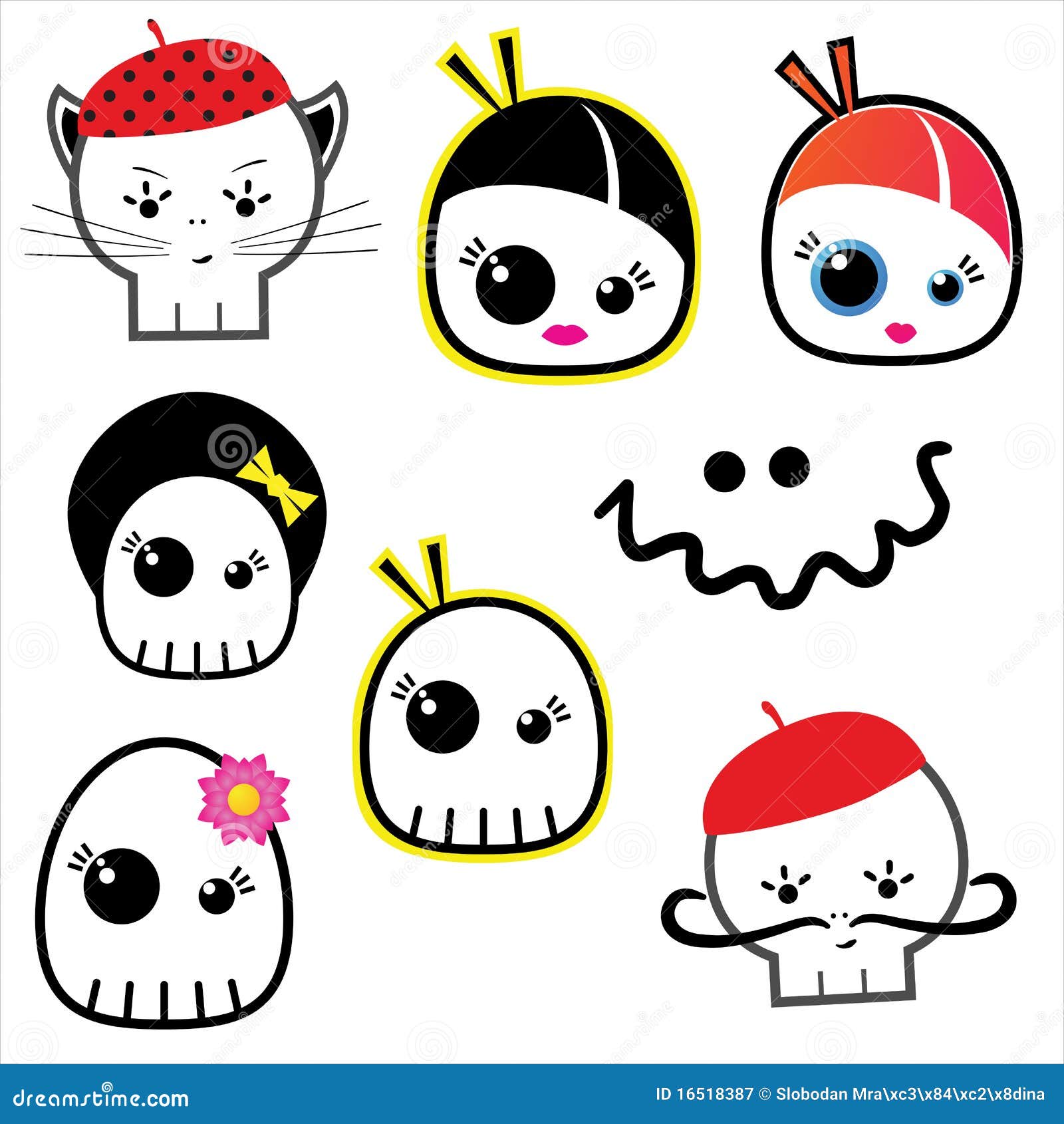 Halloween creatures stock illustration. Illustration of group 16518387