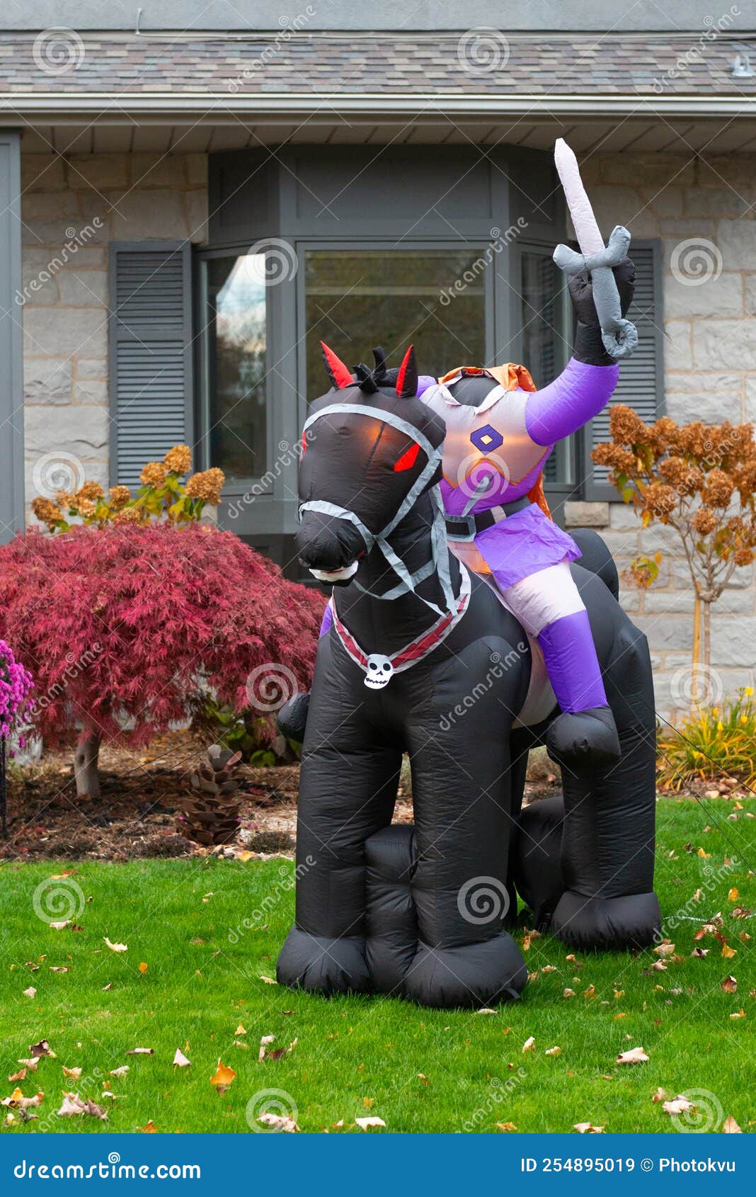 Halloween Decorated House in Toronto Stock Image Image of halloween