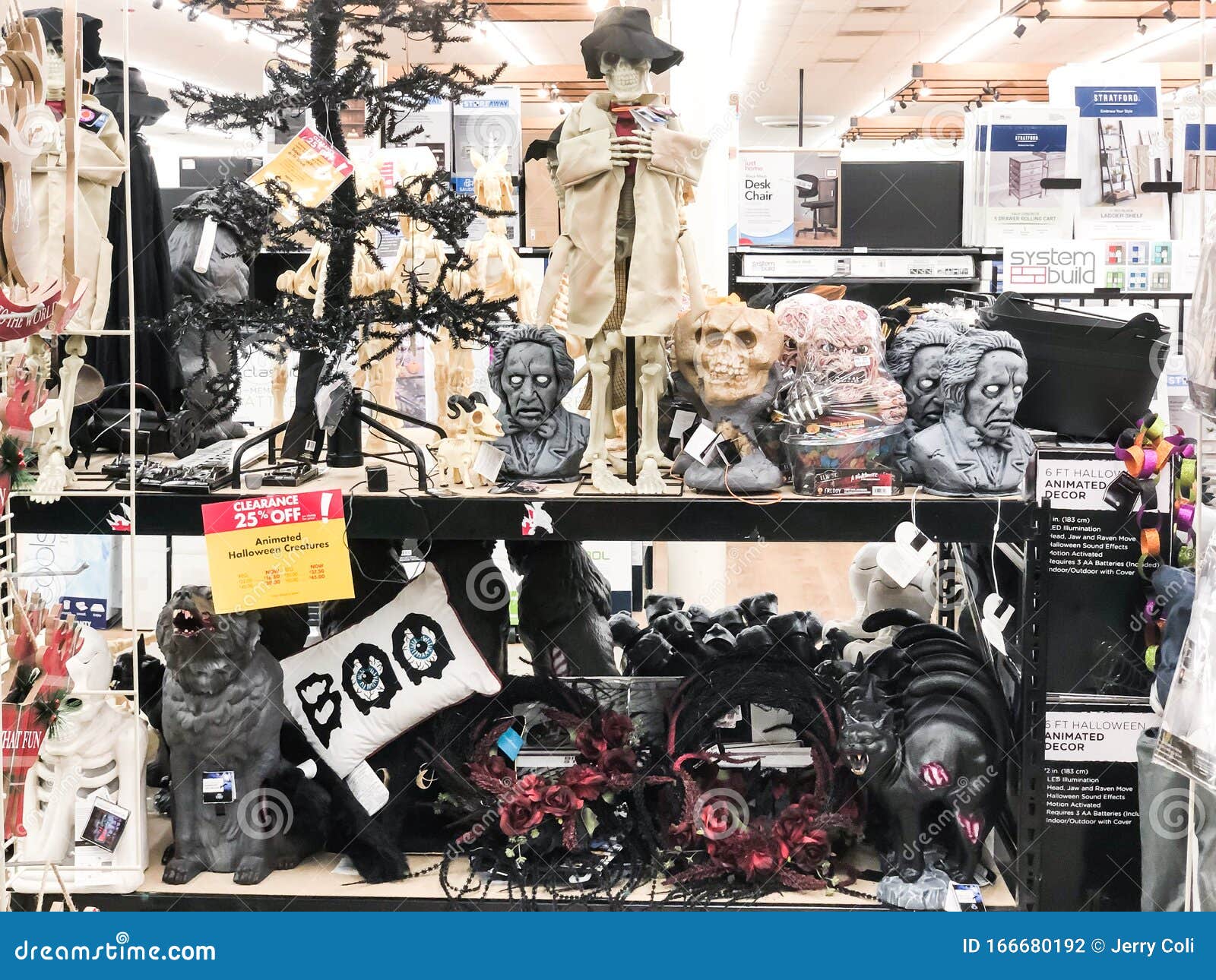 Halloween Decoration Display at Big Lots in Goose Creek, SC Editorial Photography - Image of witch, family: 166680192
