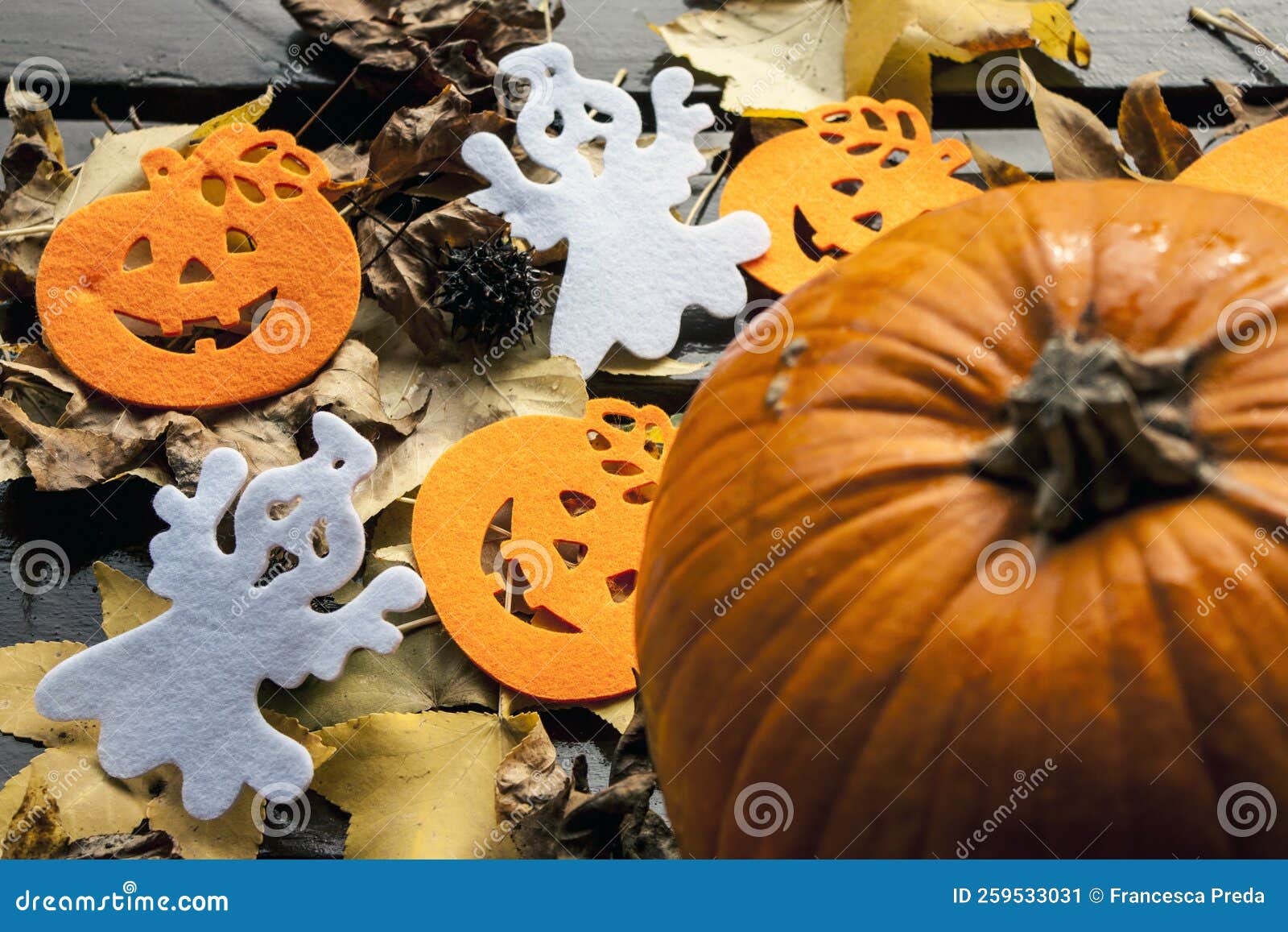 Halloween decorations stock image. Image of autumn, decorations 259533031