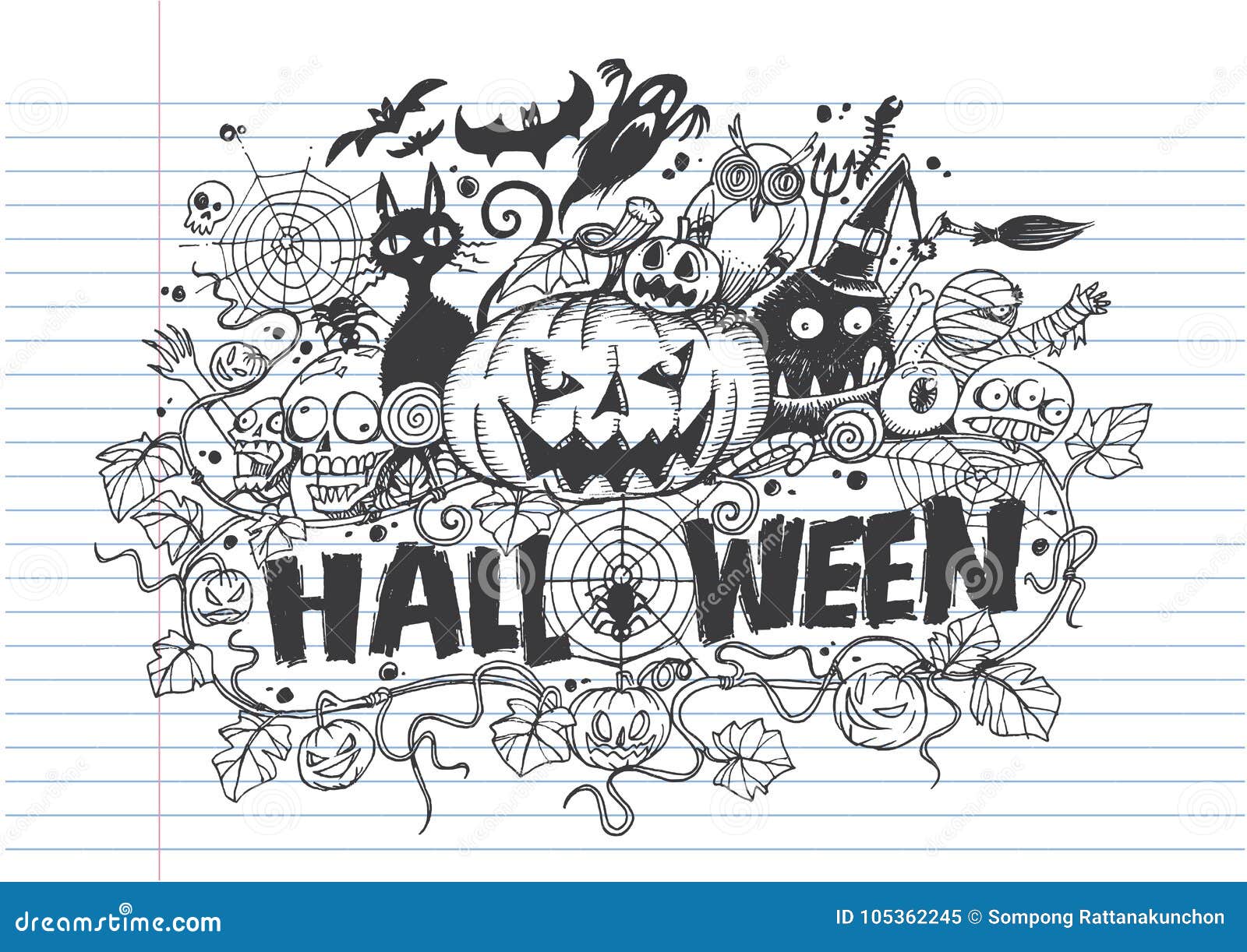 easy halloween doodle easy halloween doodle