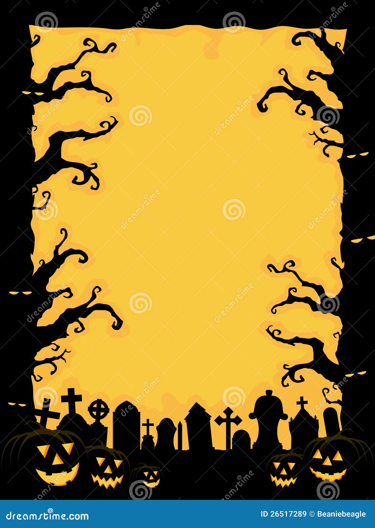 Halloween Einladung Vektor Abbildung Illustration Von Einladung