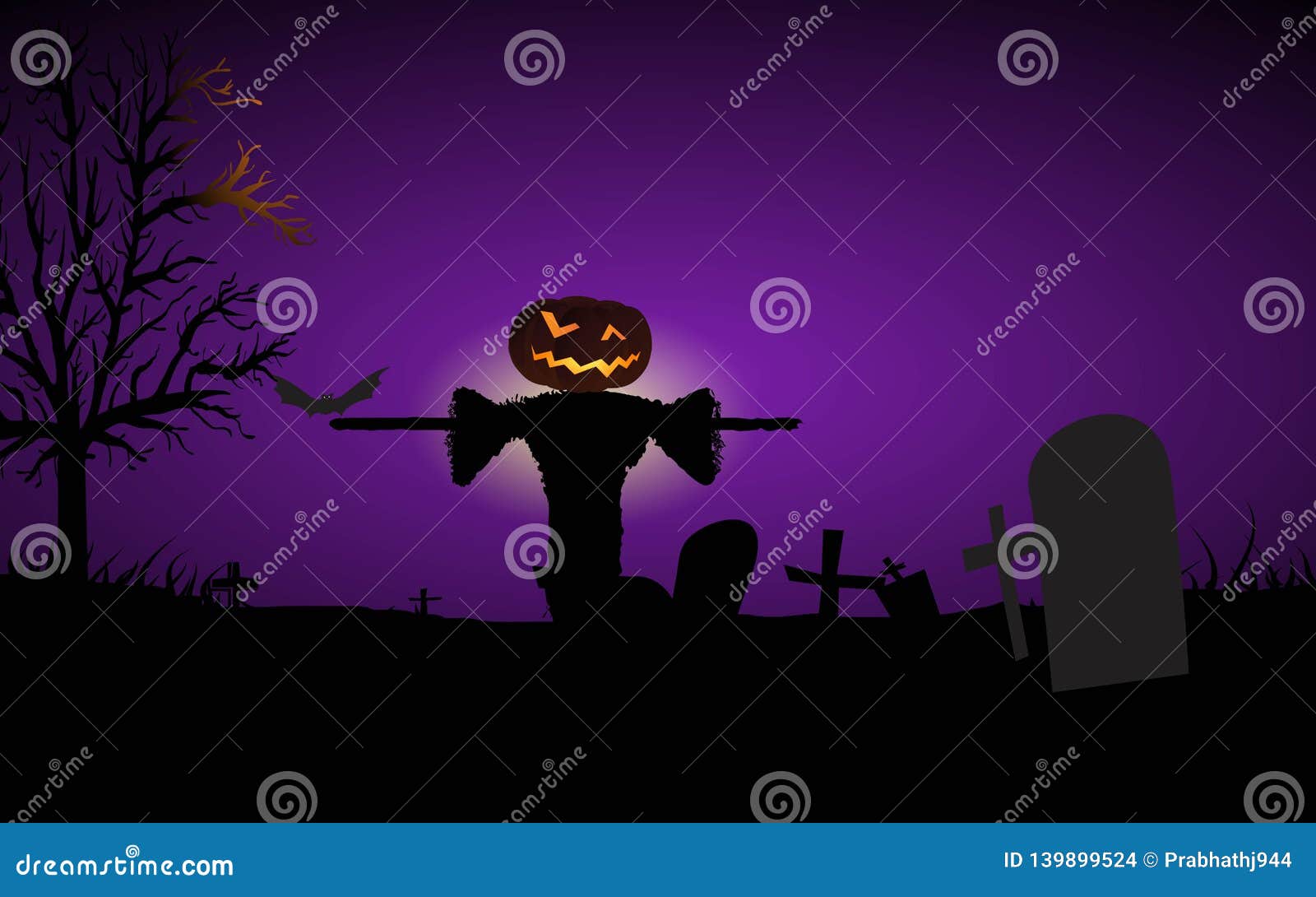 Halloween Falls. stock vector. Illustration of illustrationn 139899524