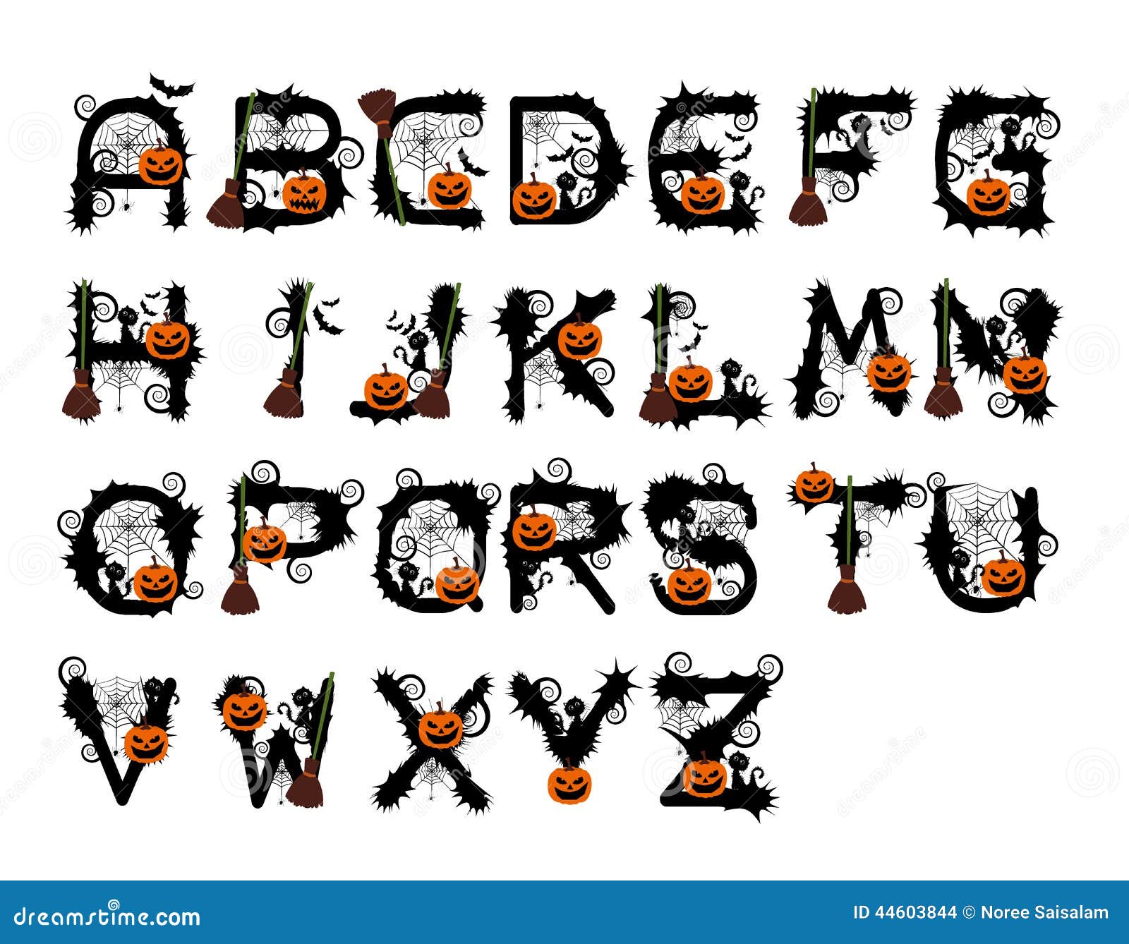 halloween alphabet clipart - photo #35