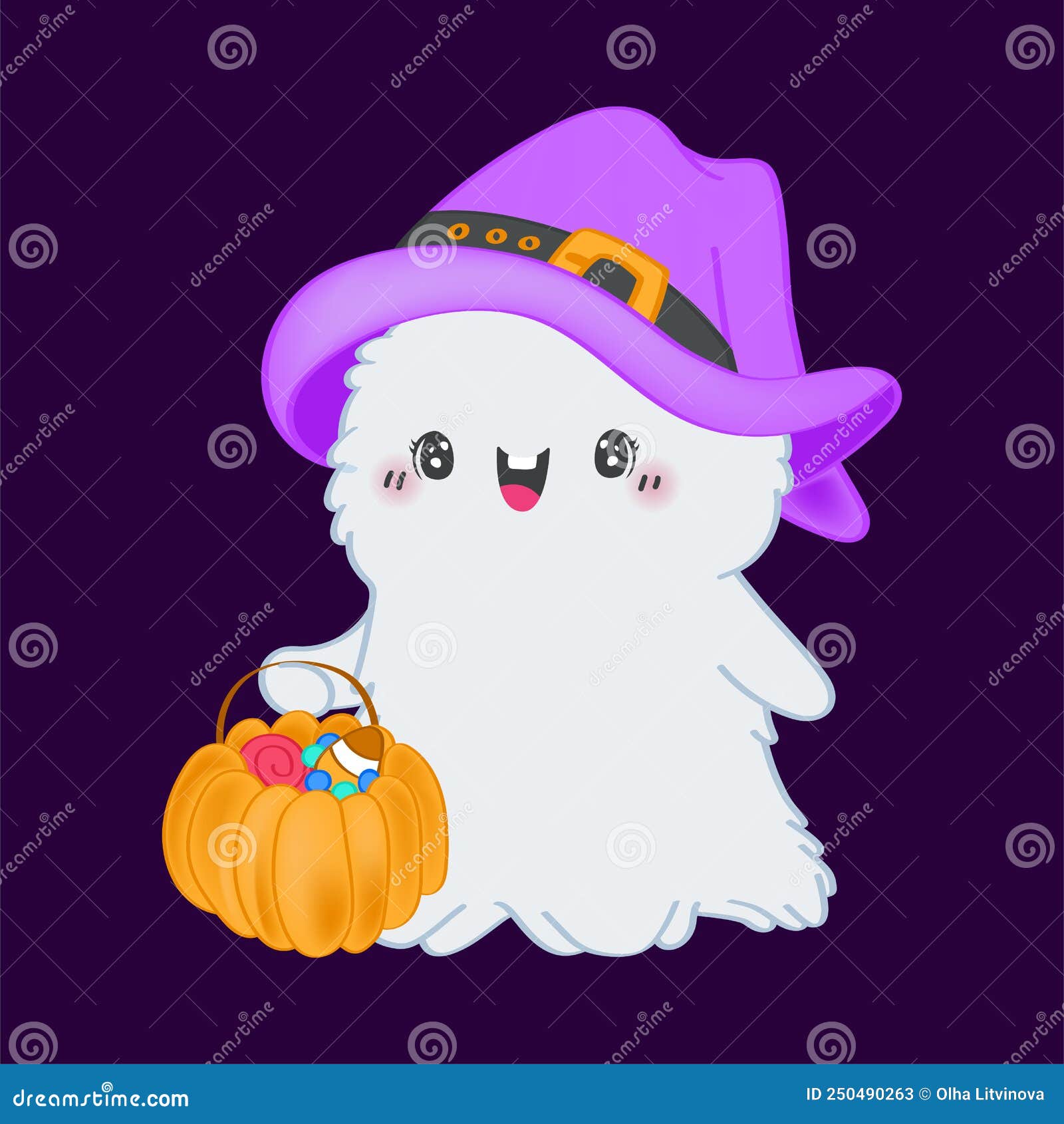 Halloween Pumpkin Vector Icon Logo Ghost Character Cartoon Illustration PNG  PNG Images