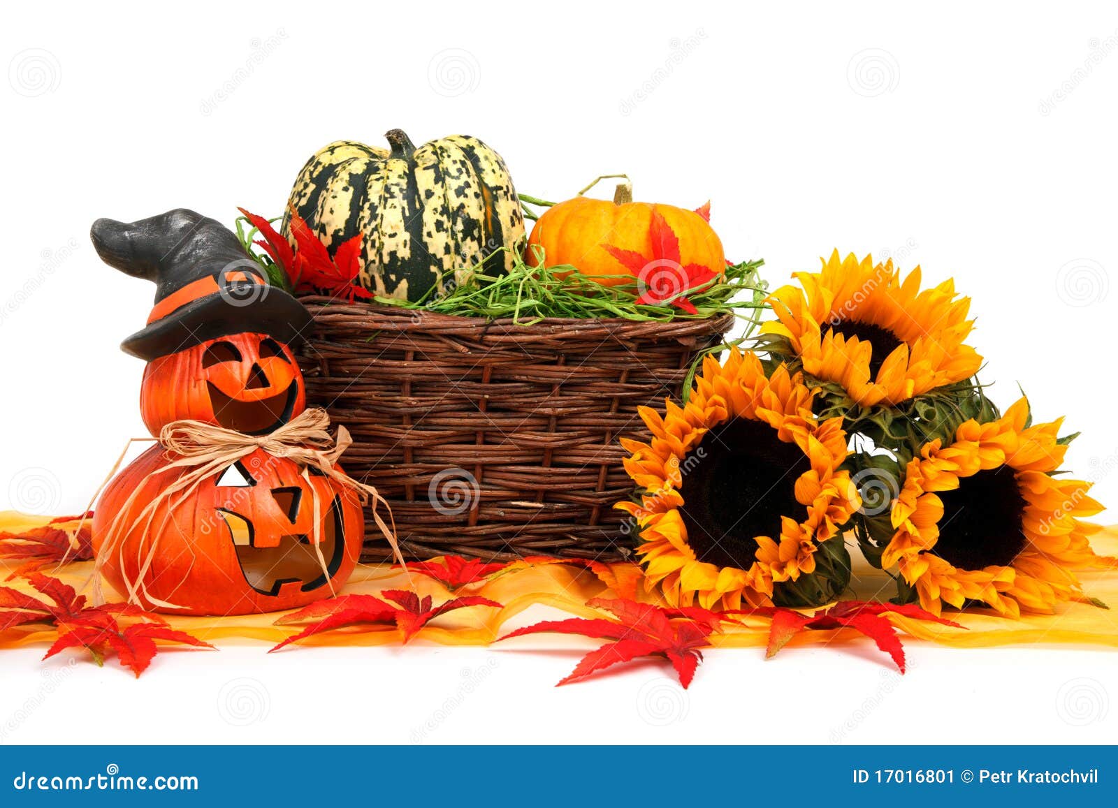 Halloween Harvest Decoration Stock Image - Image of halloween, food ...