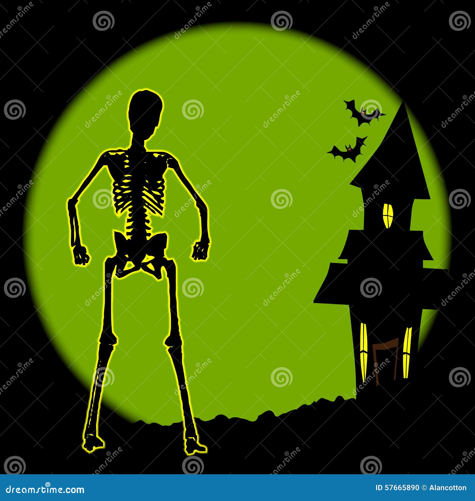 Large Halloween Moon Royalty-Free Stock Photography | CartoonDealer.com ...