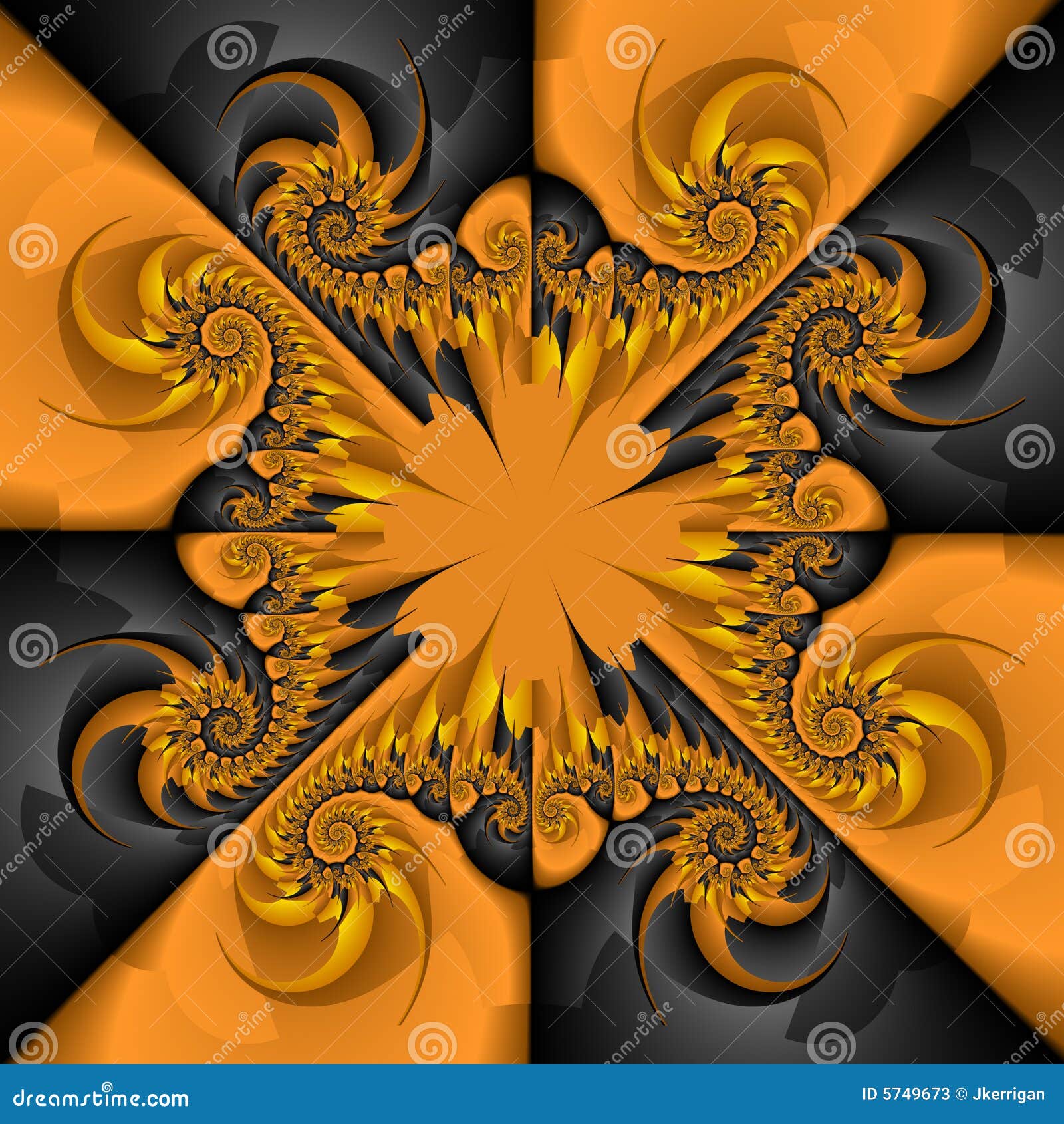 Halloween Kaleidoscope stock illustration. Illustration of