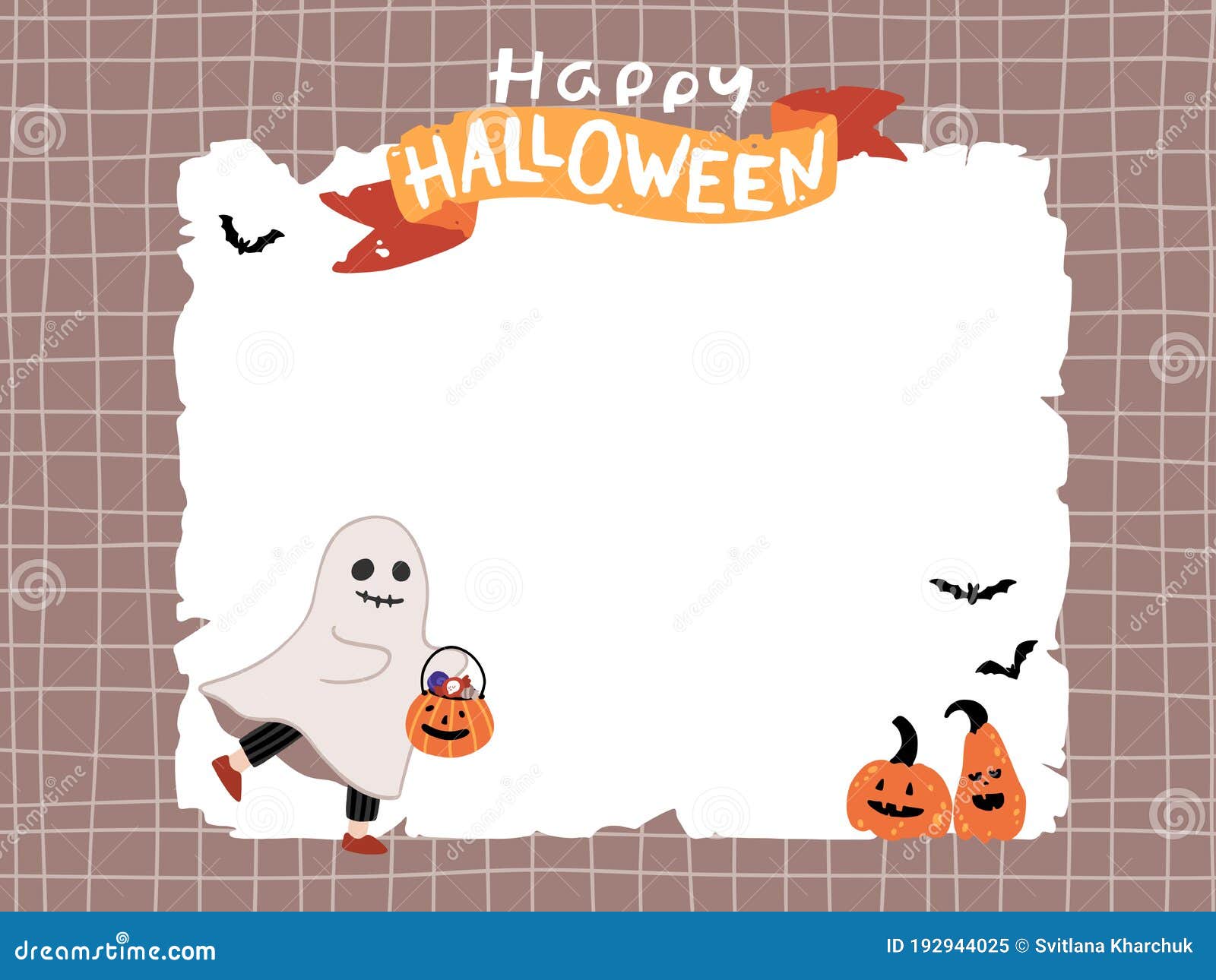 Niños Lindos Fantasmas Divertidos Halloween Calabaza Aceite 