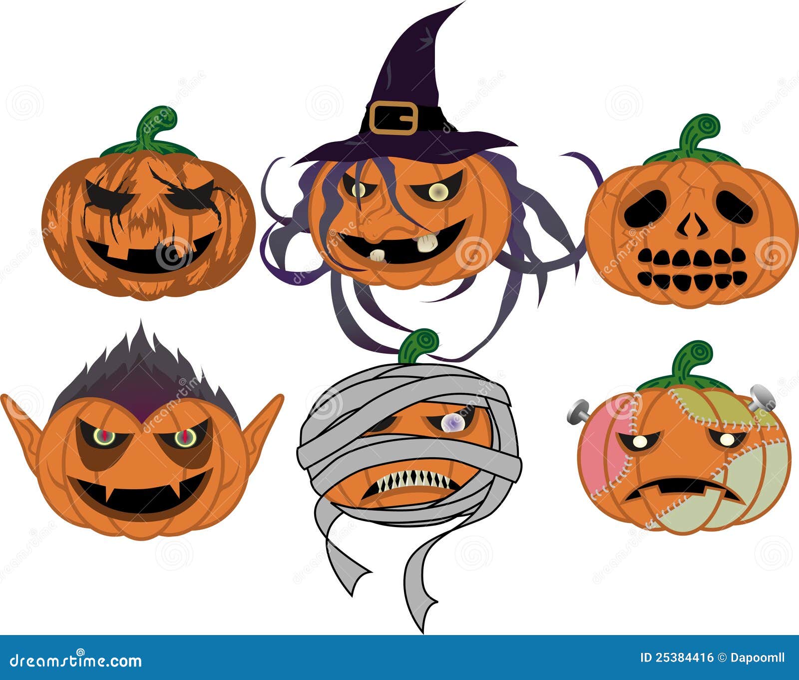 Halloween monsters stock vector. Illustration of ghost 25384416