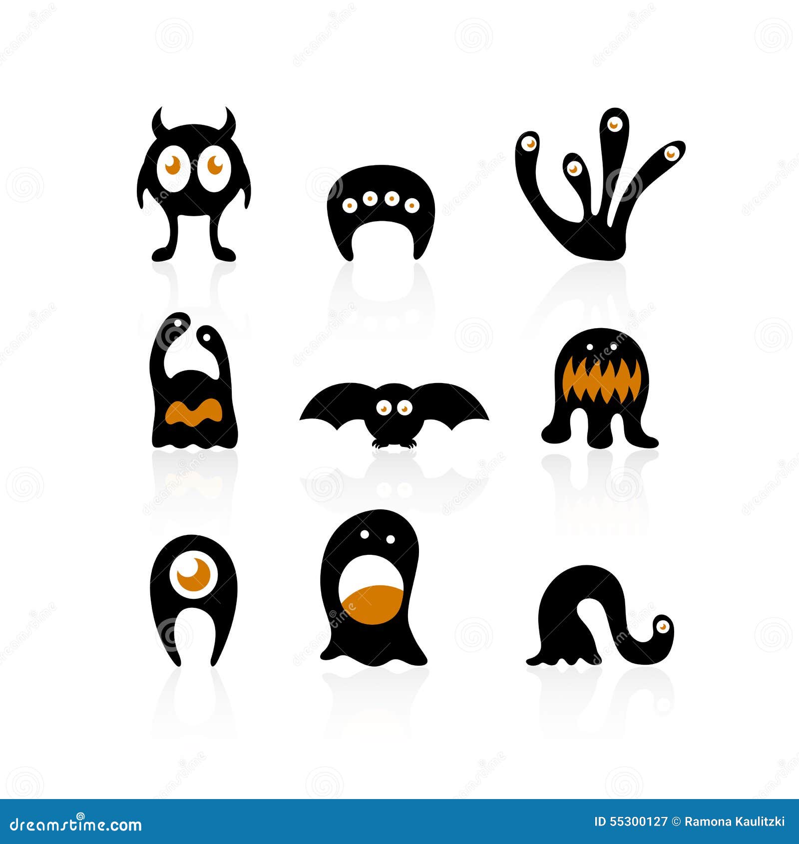 Halloween Monsters stock illustration. Illustration of strange 55300127