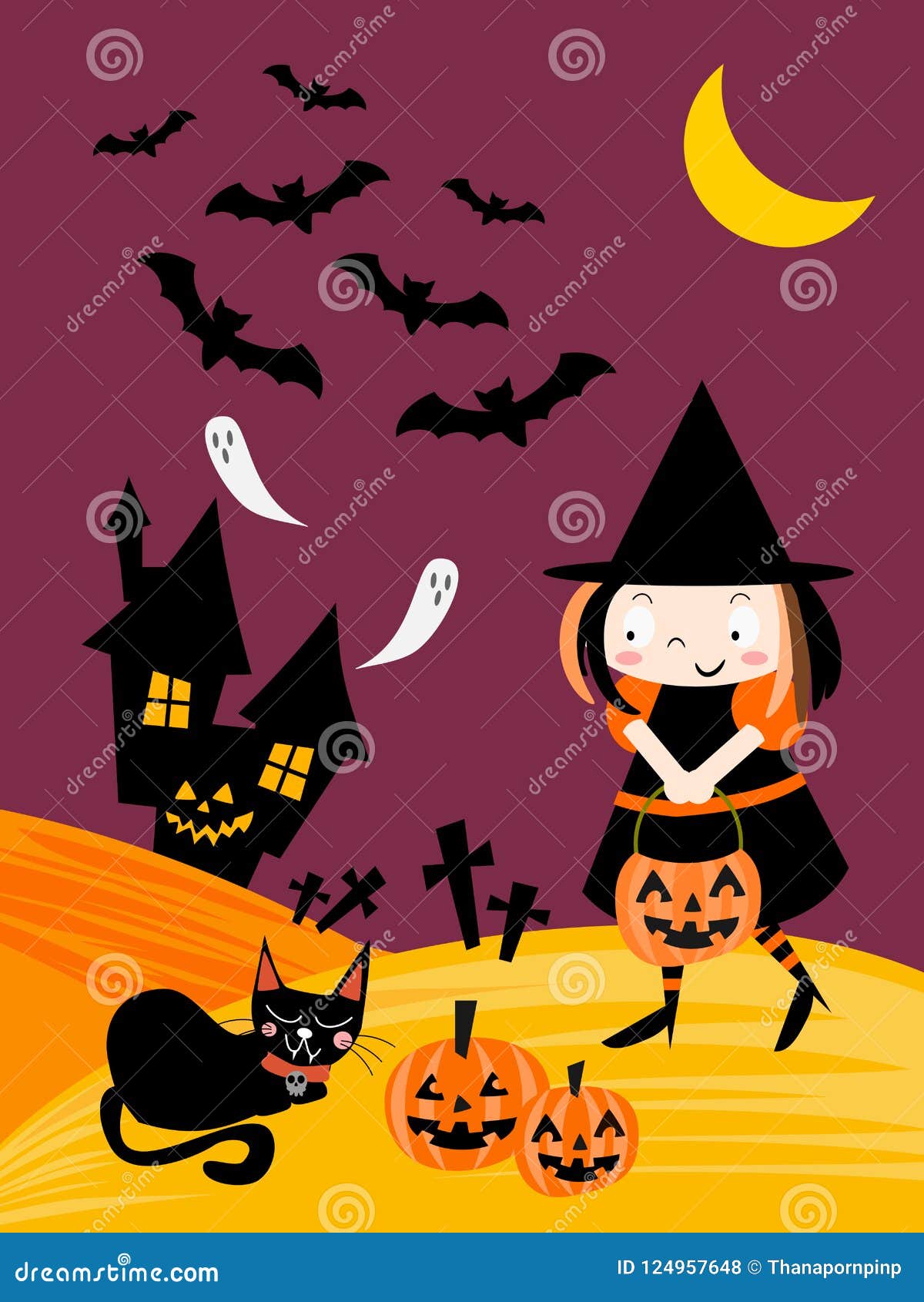 cute halloween witch wallpaper