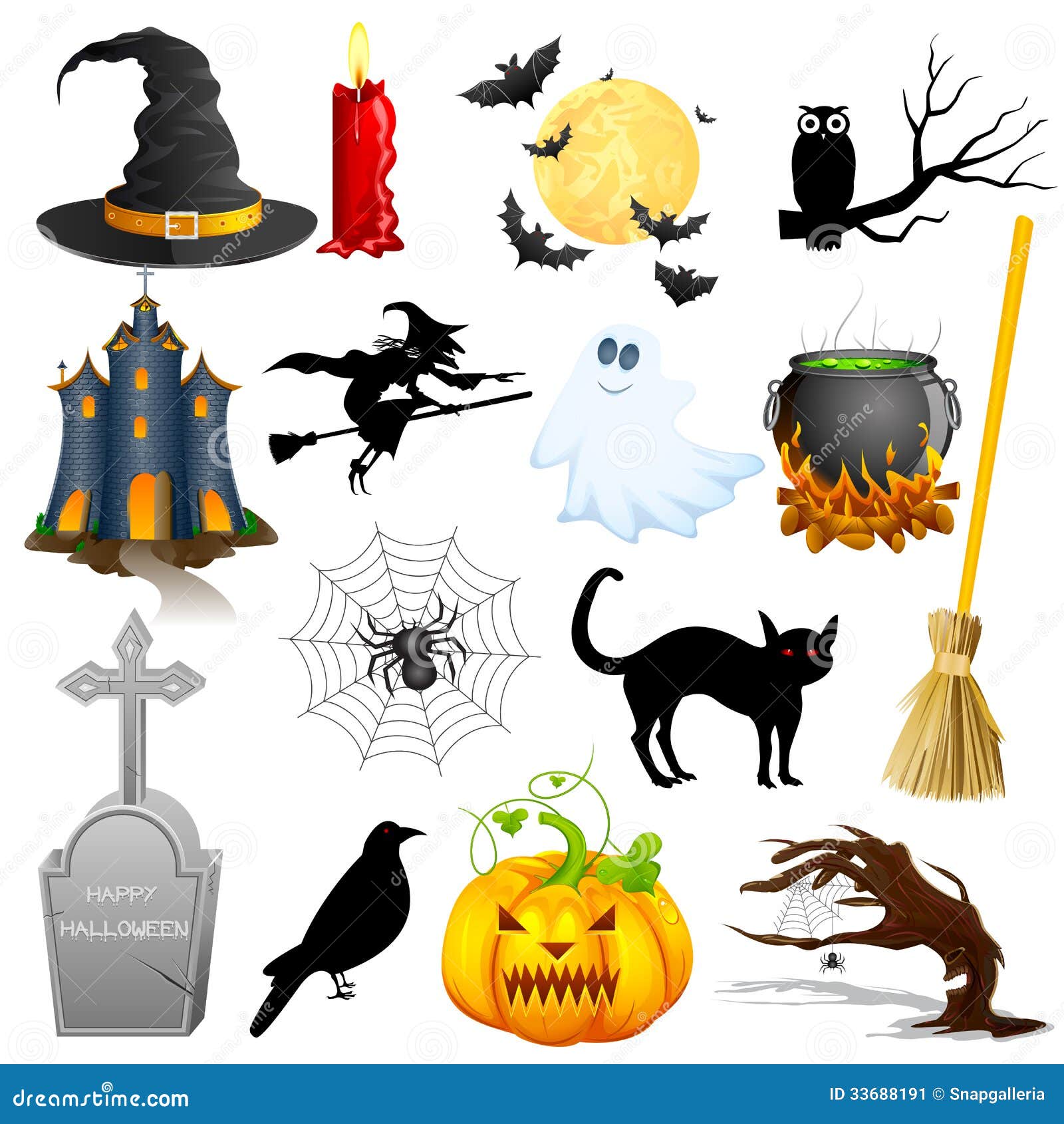 Halloween Object Stock Image - Image: 33688191