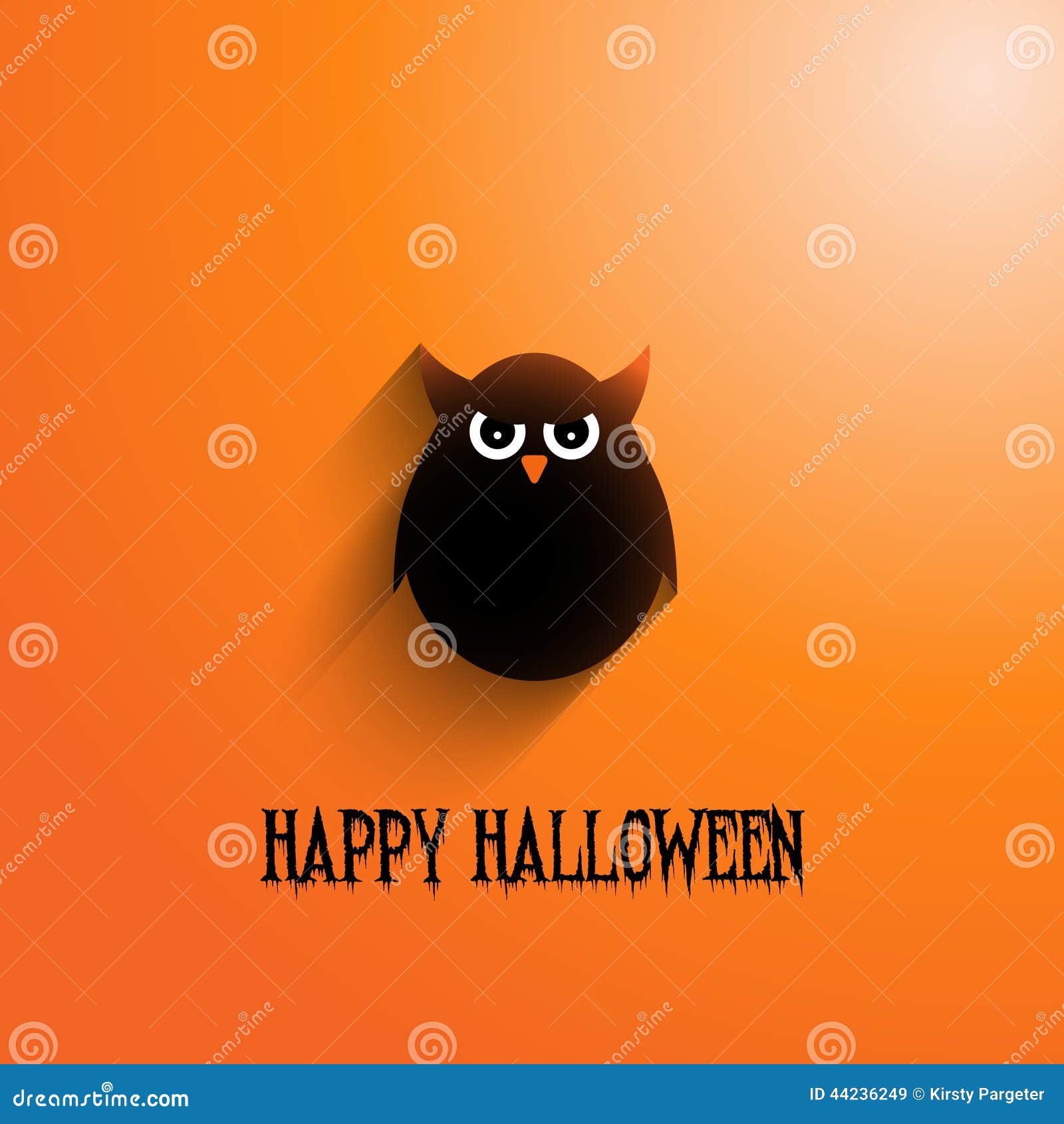 Halloween owl background stock vector. Illustration of halloween - 44236249