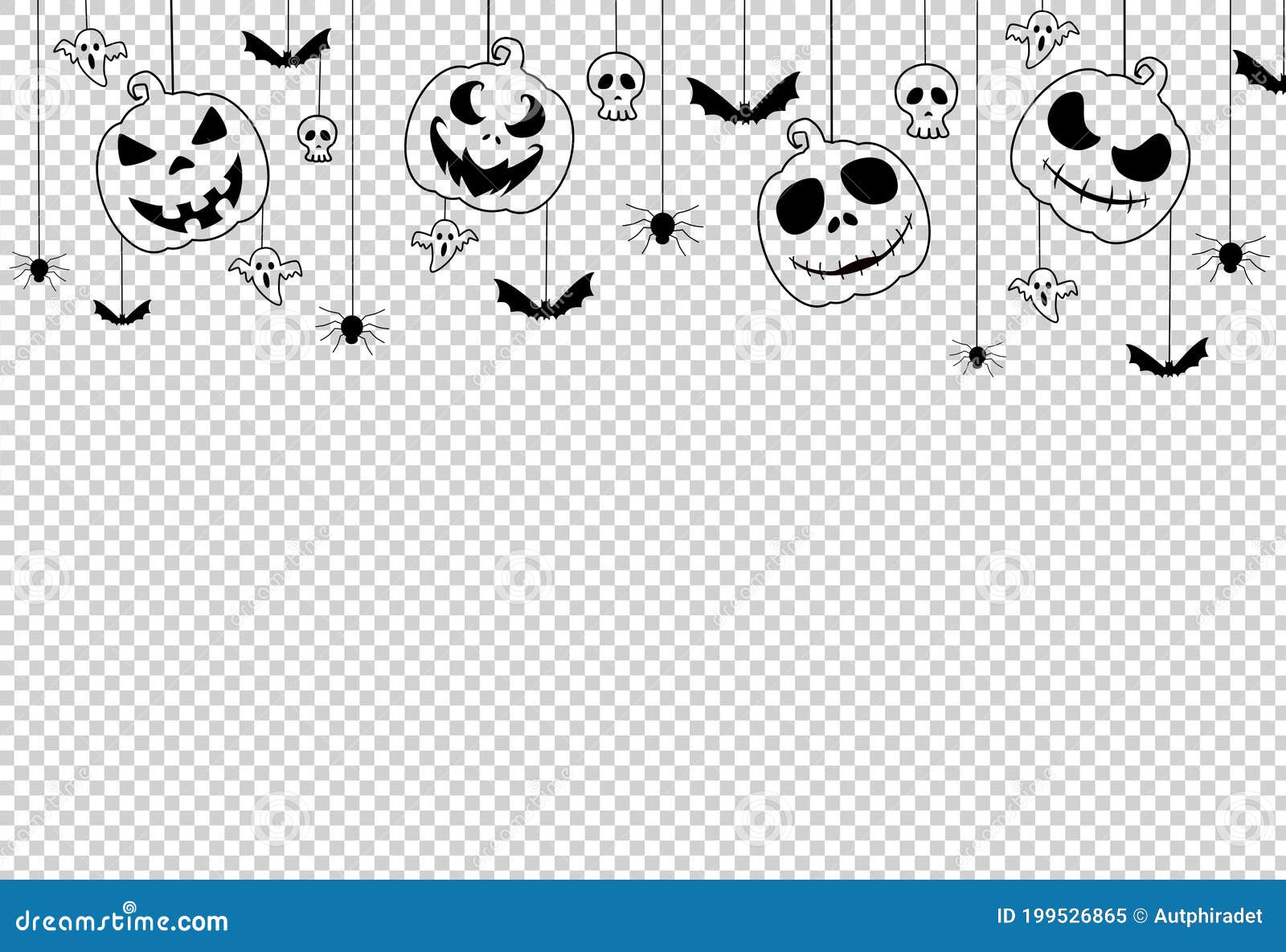 Scary face of halloween pumpkin or ghost on transparent PNG - Similar PNG