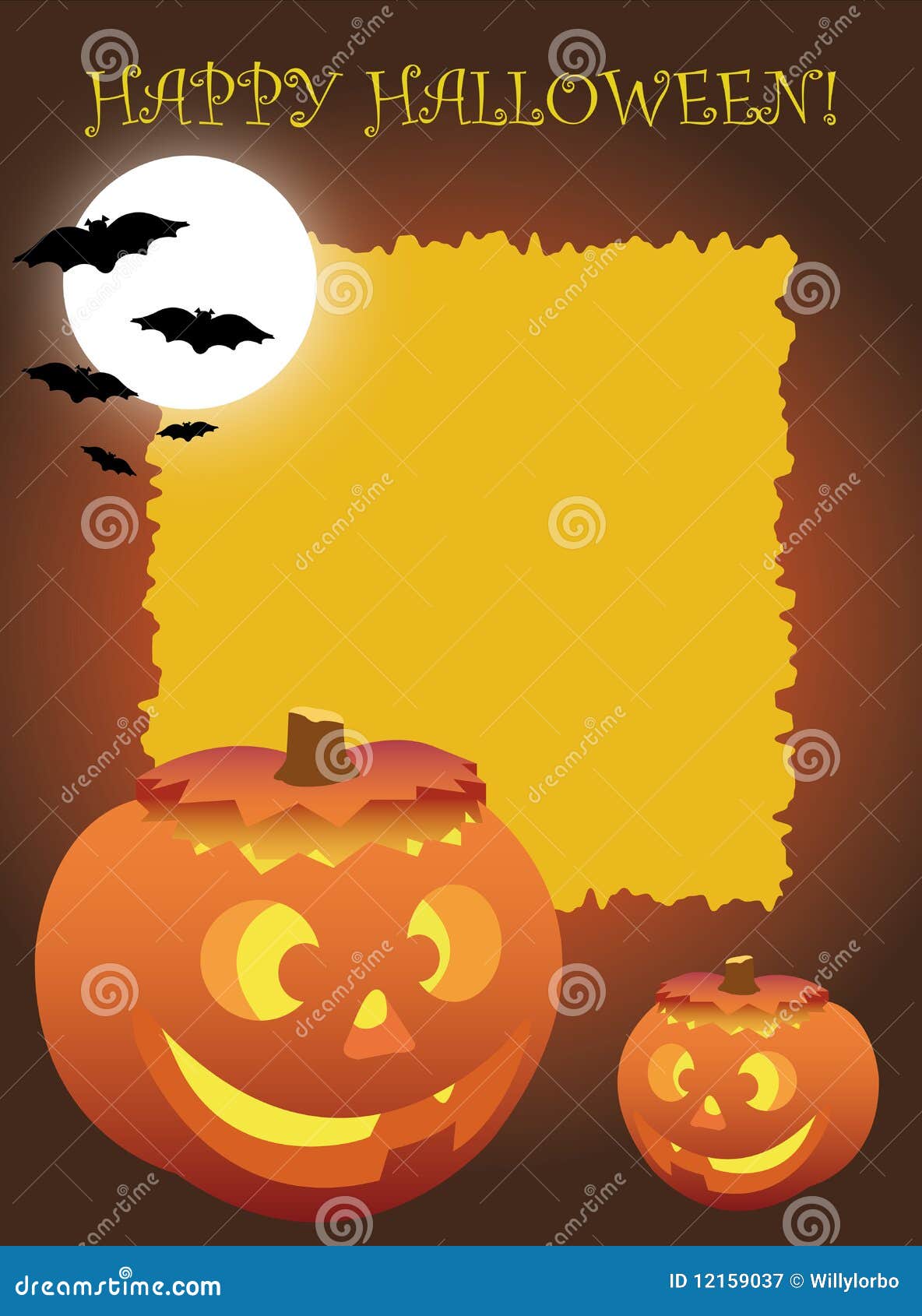 Halloween Party Einladungen Stock Abbildung Illustration Von Halloween Abbildung