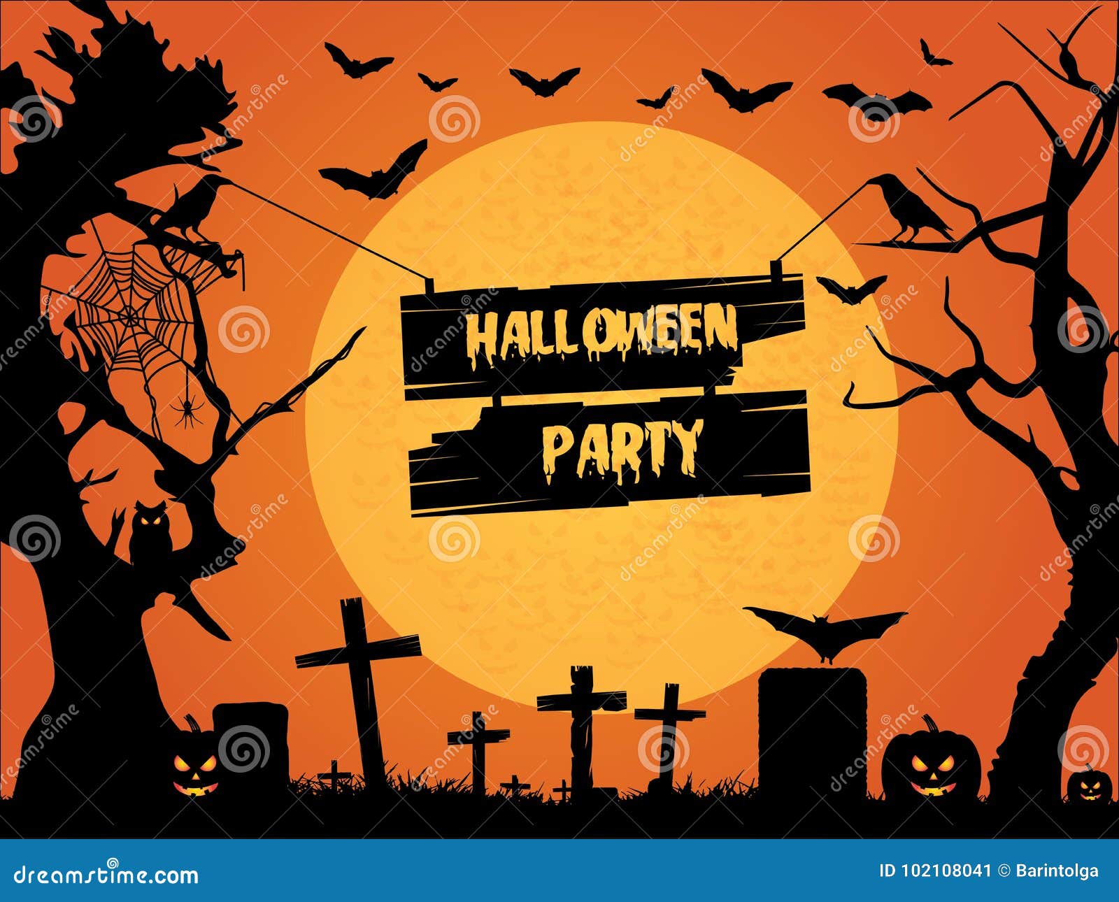 Halloween Party Text Graphics Stock Vector - Illustration of ...