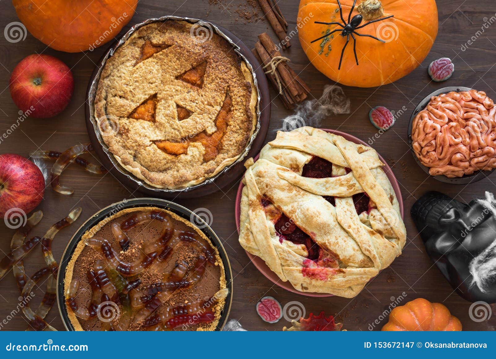 Halloween Pies stock image. Image of delicious, creative - 153672147