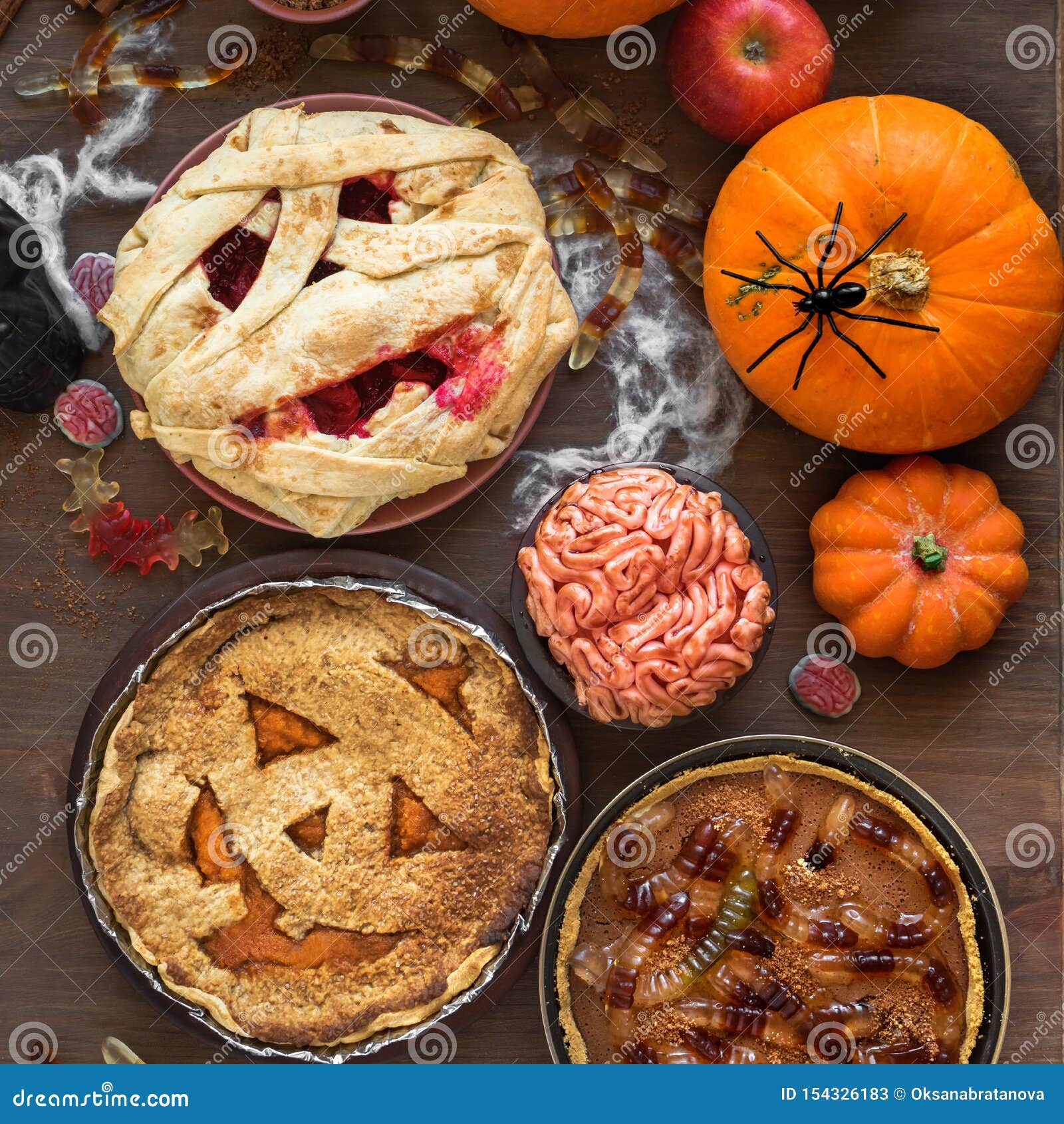 Halloween Pies stock image. Image of cake, fall, delicious - 154326183