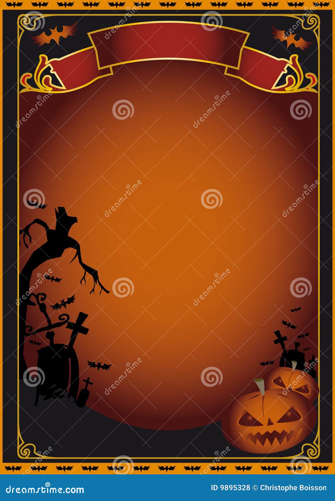 Halloween poster stock vector. Illustration of season - 9895328